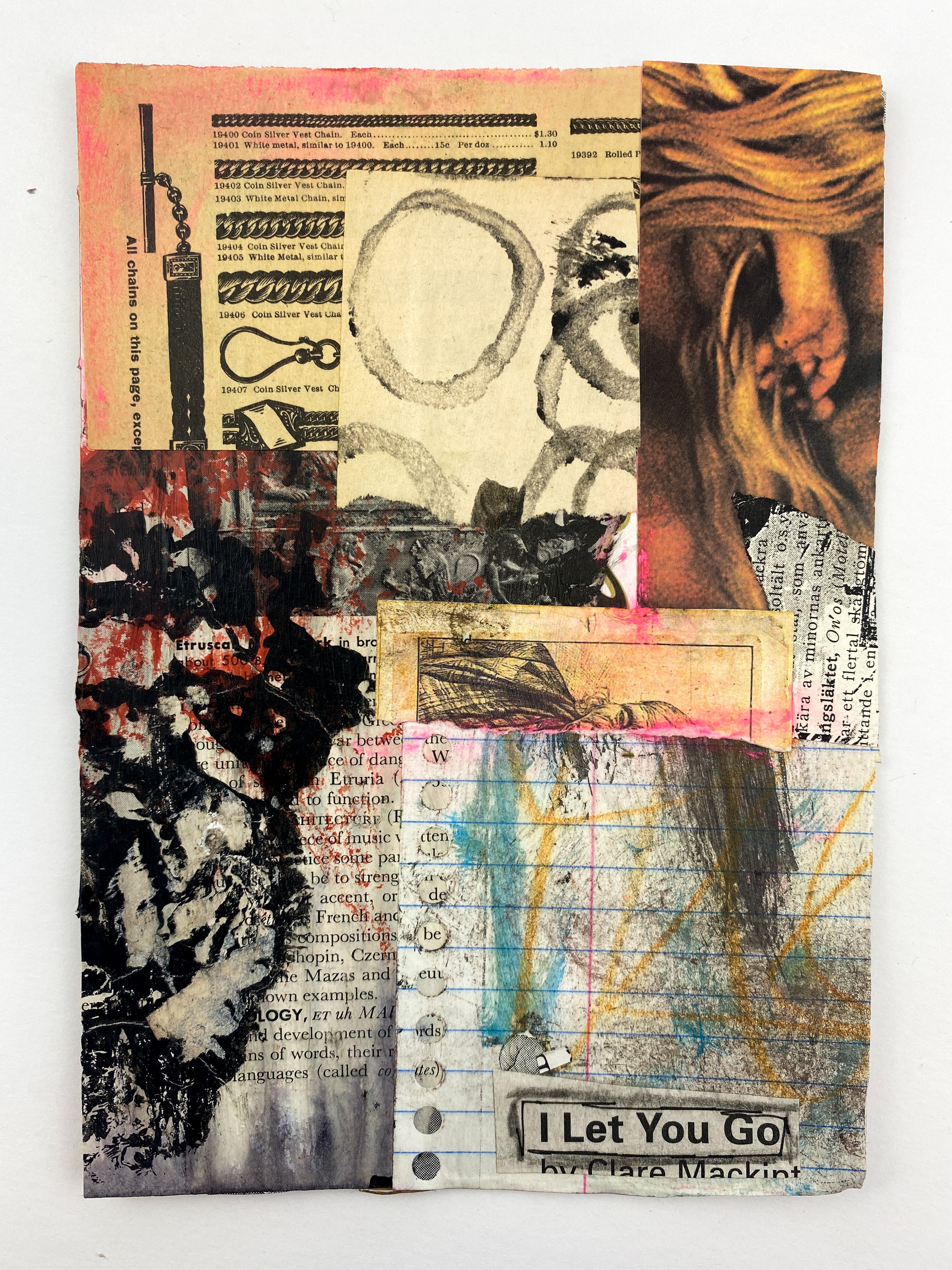 Let You Go - Original Mixed Media Collage