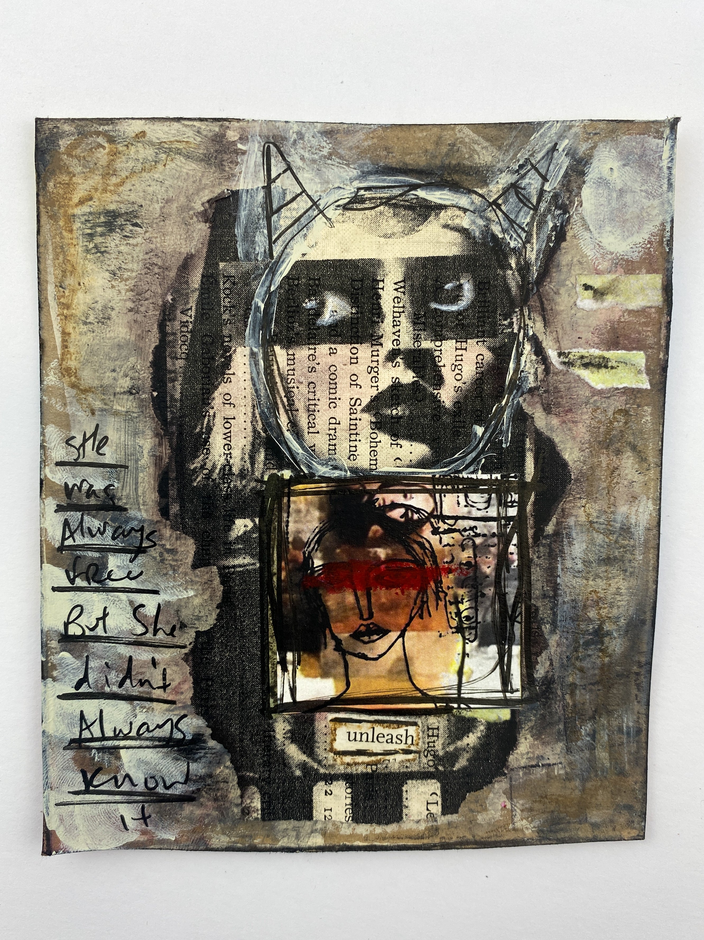 Unleash - Original Mixed Media Collage