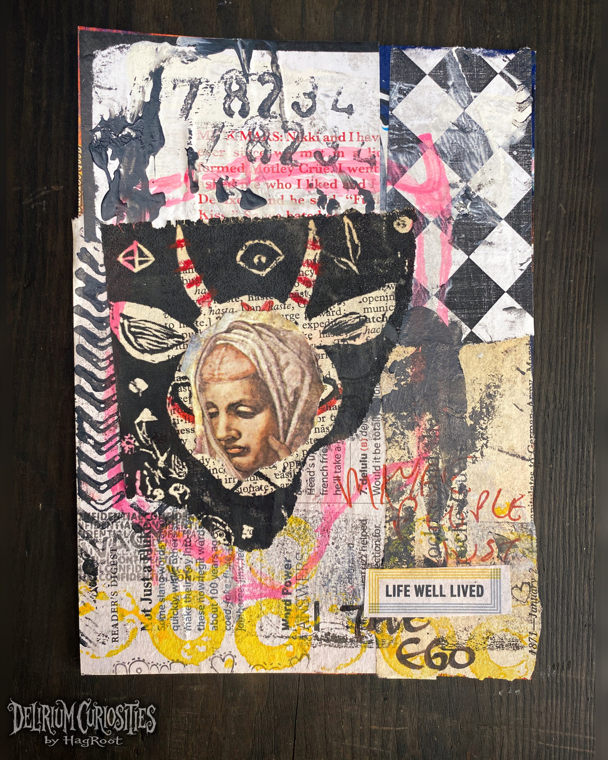 Well Lived - Original Mixed Media Collage