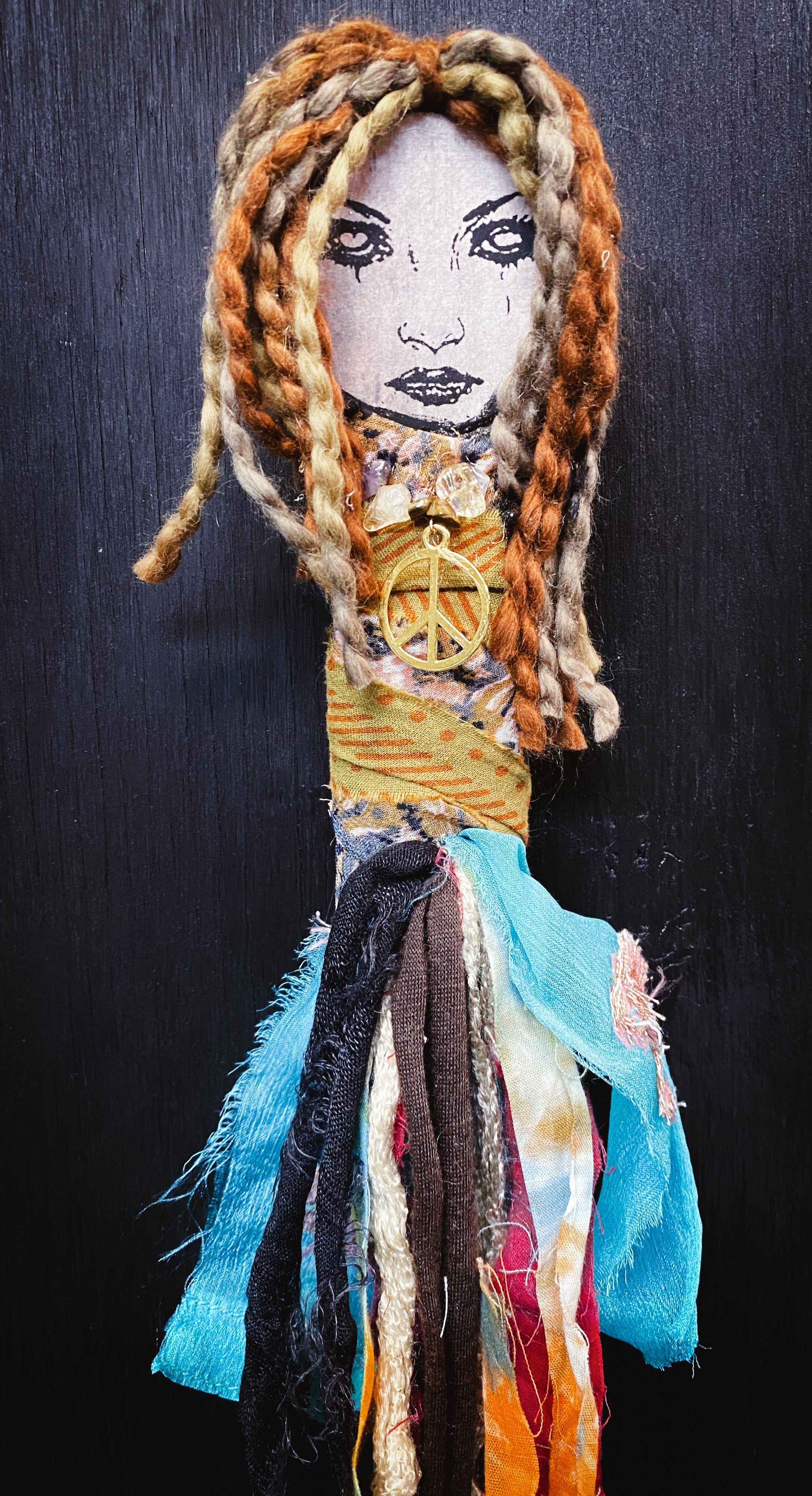 Peace + Creativity - Spirit Infused Art Doll