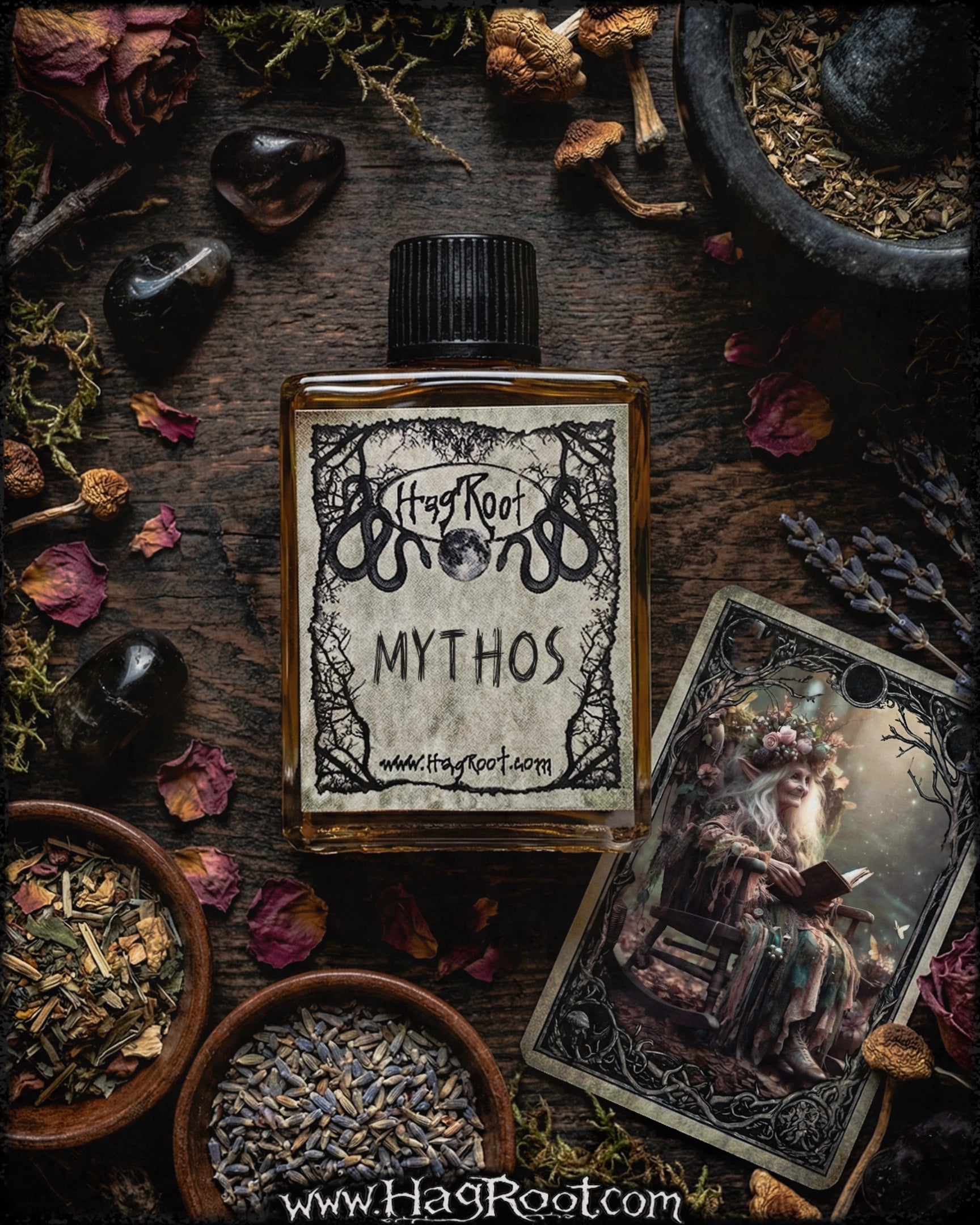MYTHOS-(Pine, Mint, Vetiver, Frankincense, Cedar, Leather, Patchouli, Saffron)-Perfume, Cologne, Anointing, Ritual Oil