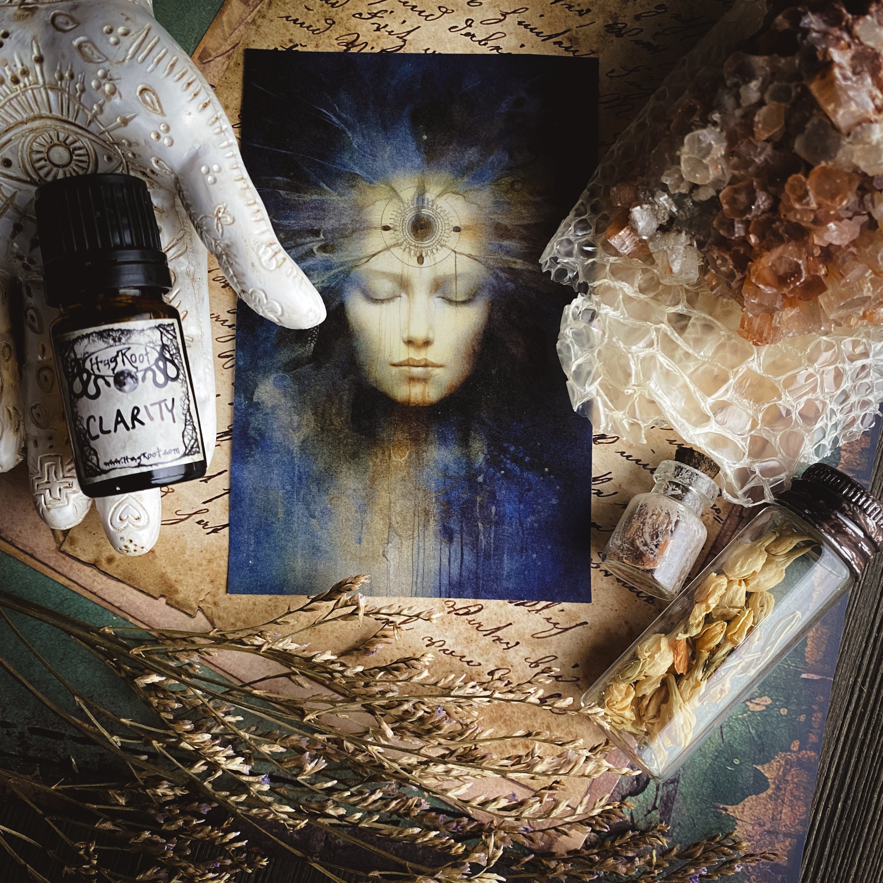 CLARITY-(Ylang Ylang, Mandarin Orange, Fig, Vetiver, Tea Leaves, Bergamot)-Perfume, Cologne, Anointing, Ritual Oil