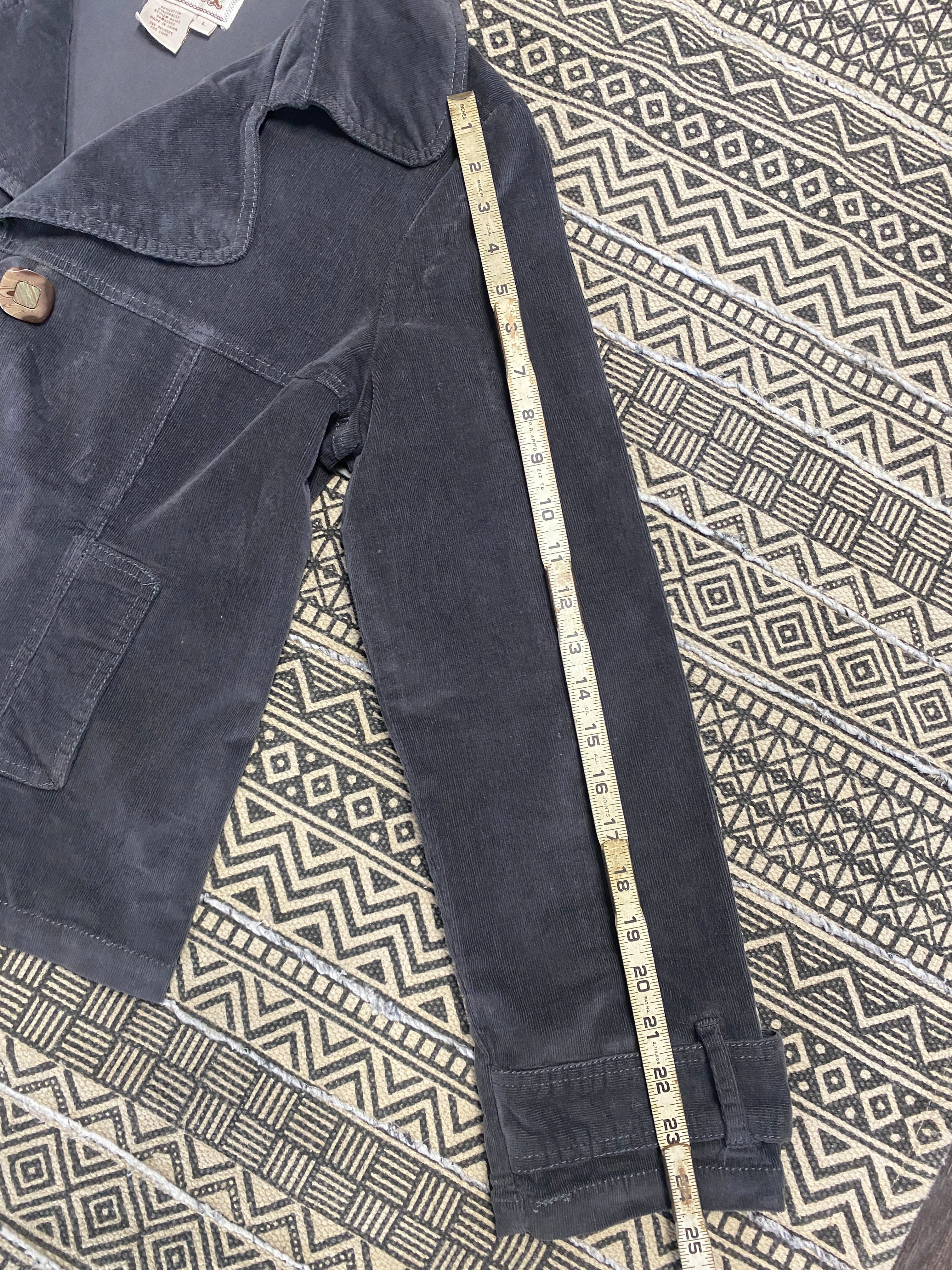 Grey Corduroy Jacket - Size Large