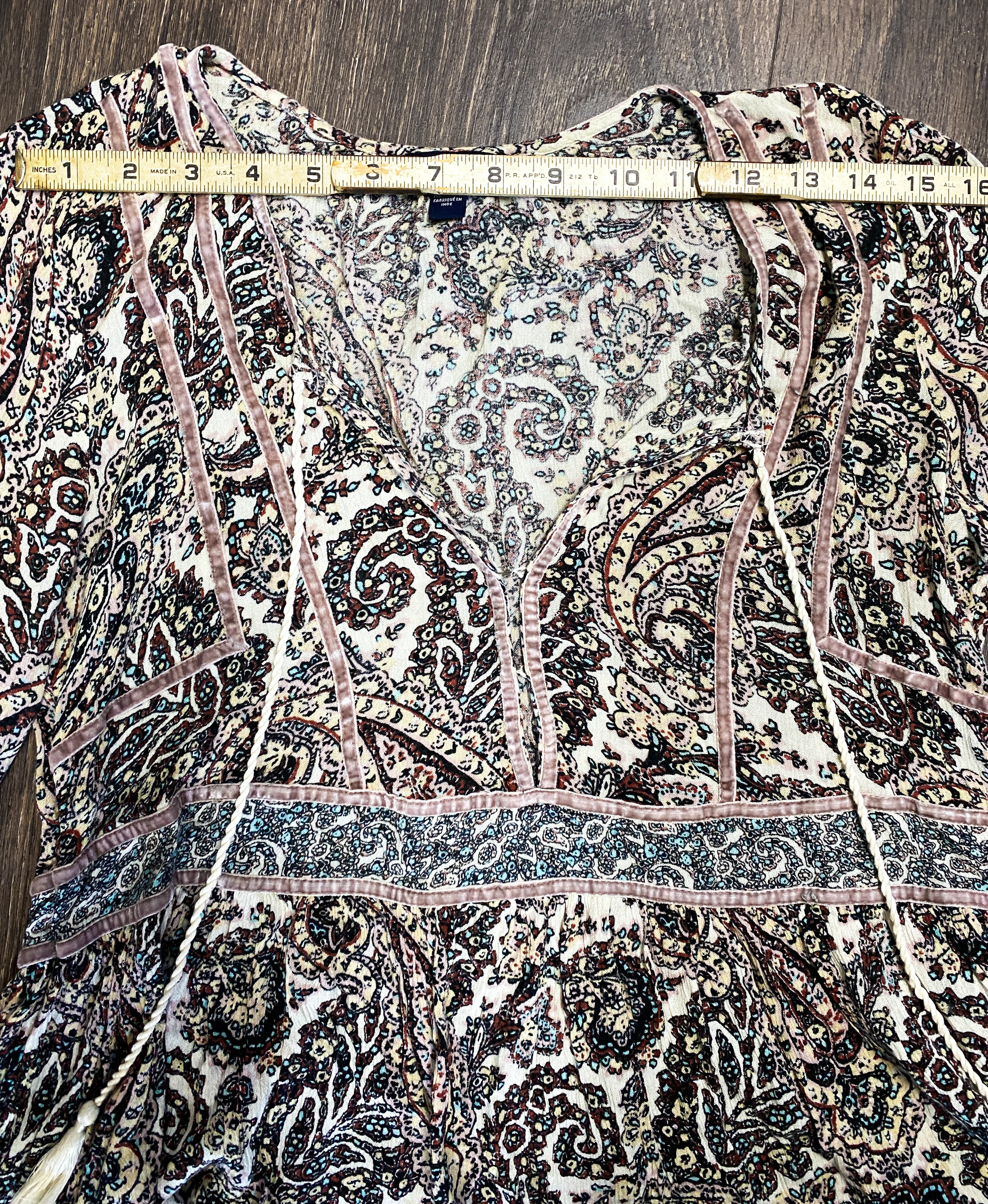 Paisley Renaissance Shirt - Size Medium