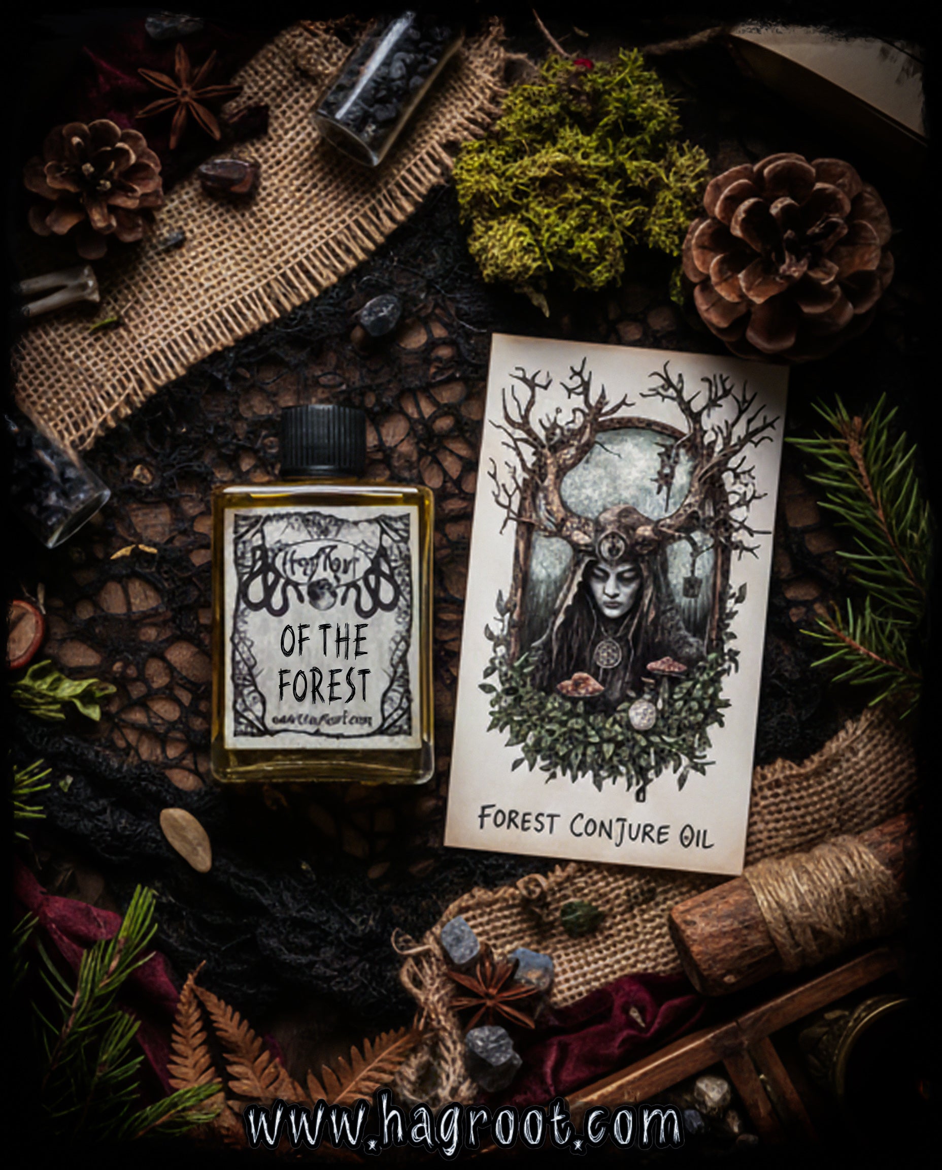 OF THE FOREST-(Ancient Evergreens, Forest Moss, Tree Sap, Bonfires and Wild Ferns)-Perfume, Cologne, Anointing, Ritual Oil