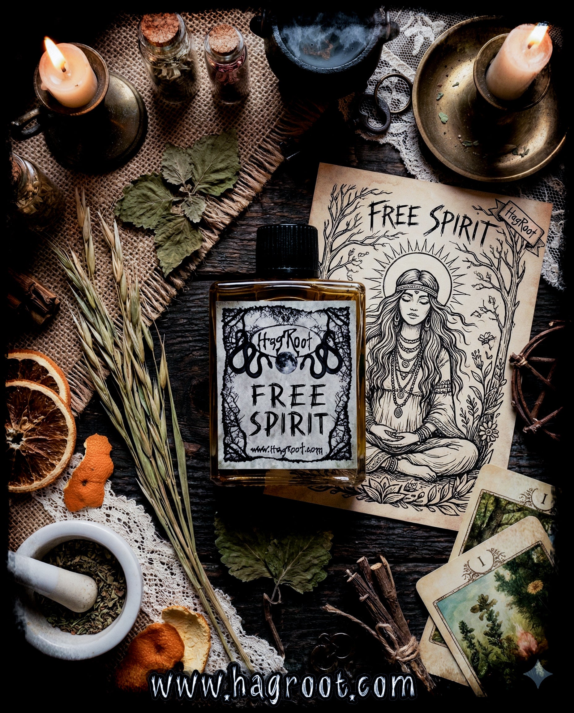FREE SPIRIT-(Watermelon, Grass, Patchouli, Orange)-Perfume, Cologne, Anointing, Ritual Oil