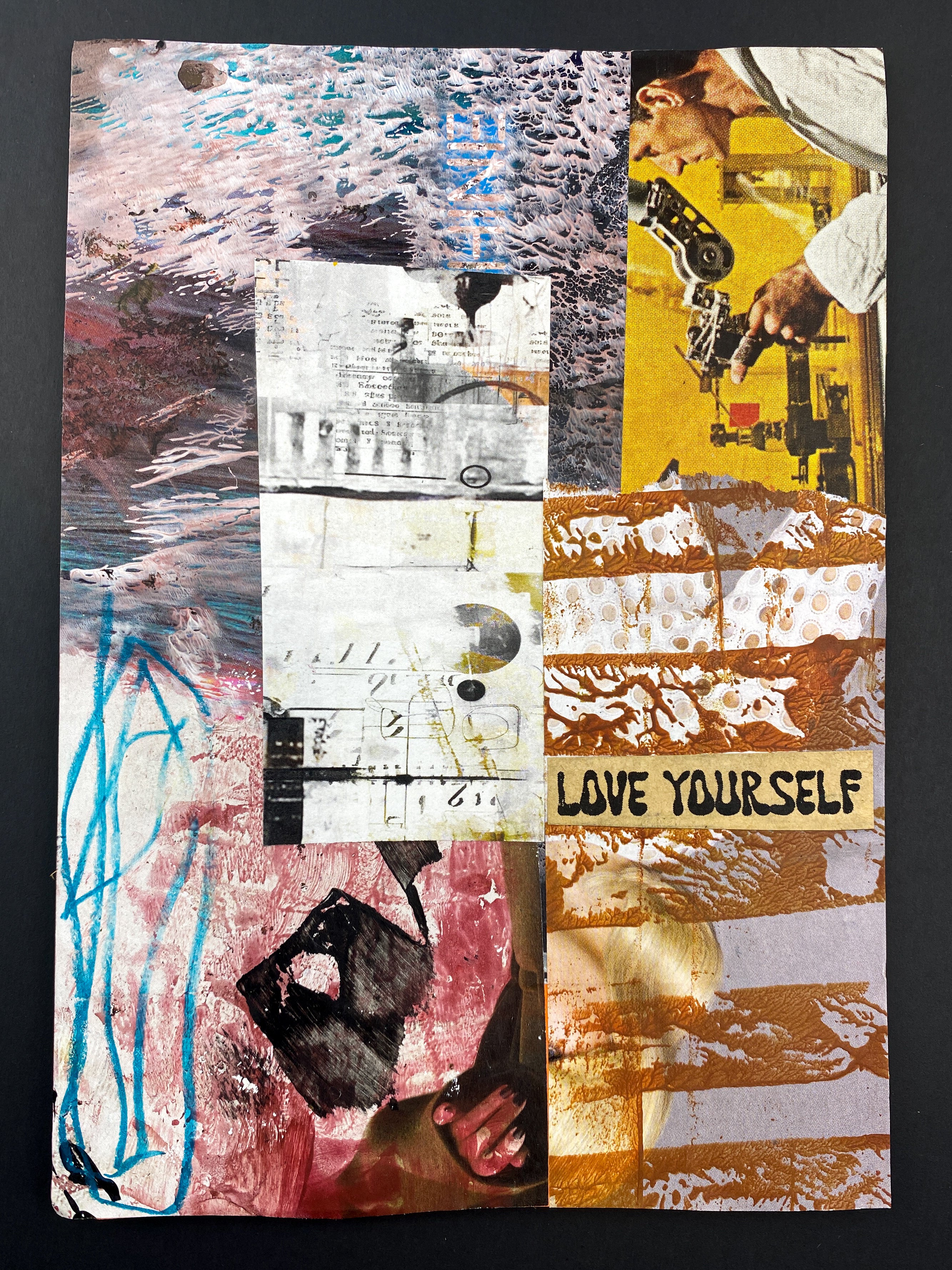 Love Yourself - Original Mixed Media Collage