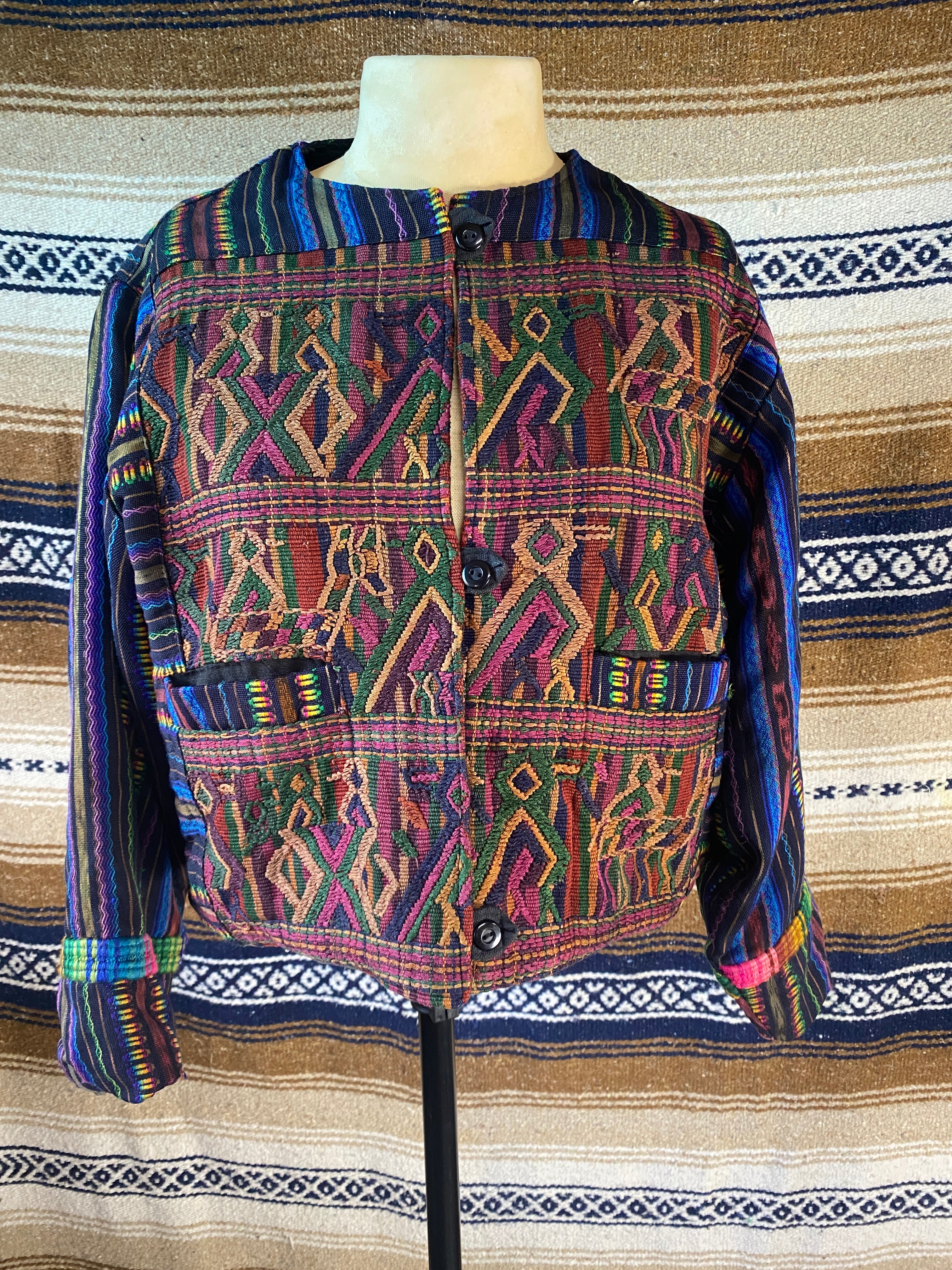 Vintage Tribal Style Jacket - Size Small