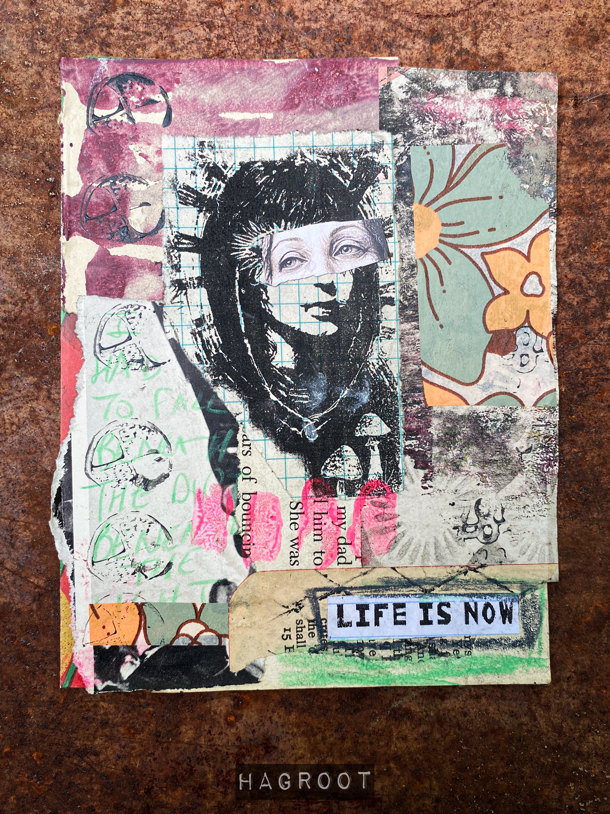 Life is Now - Original Mixed Media Collage
