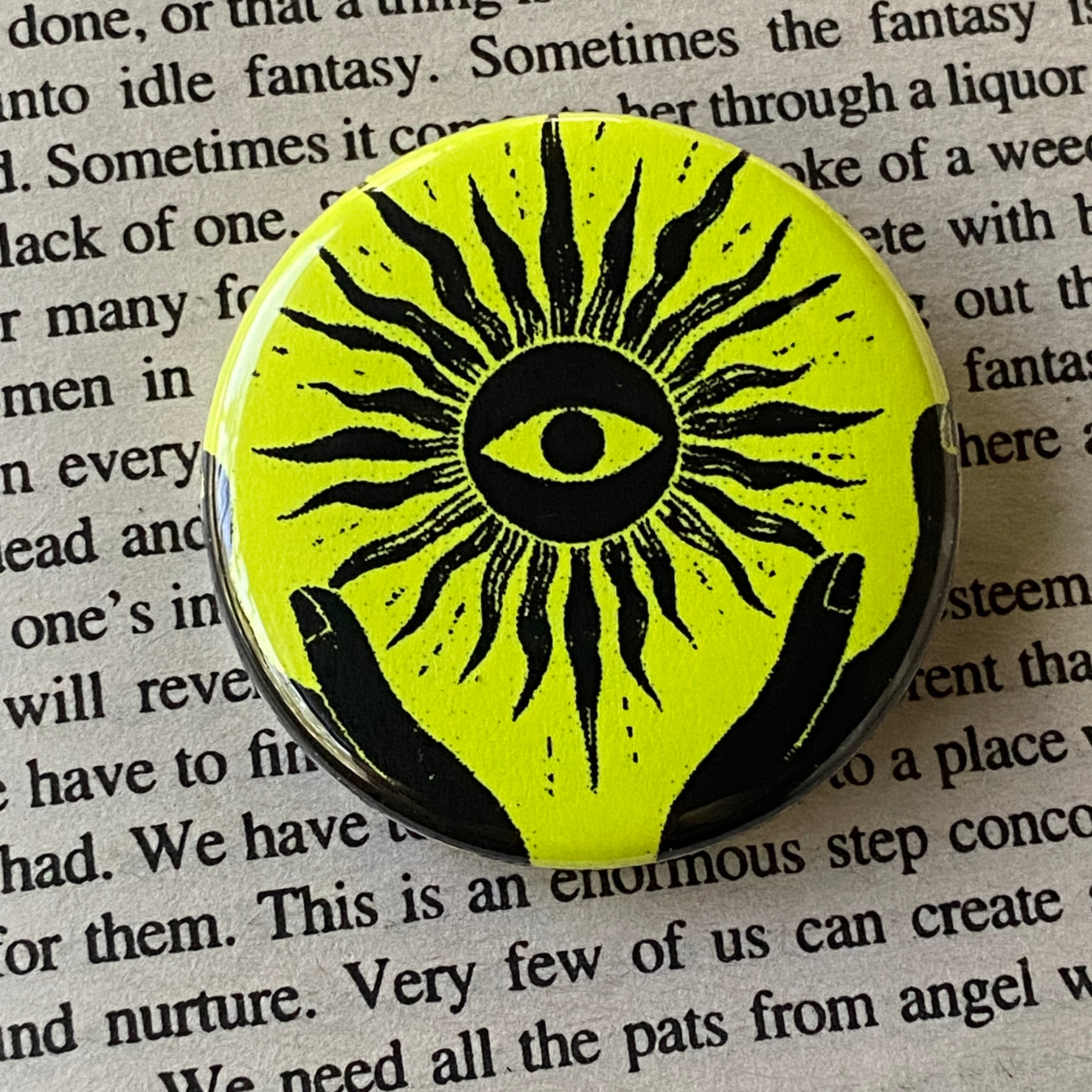Clarity - Hand Pressed Button/Pin - 1.5"