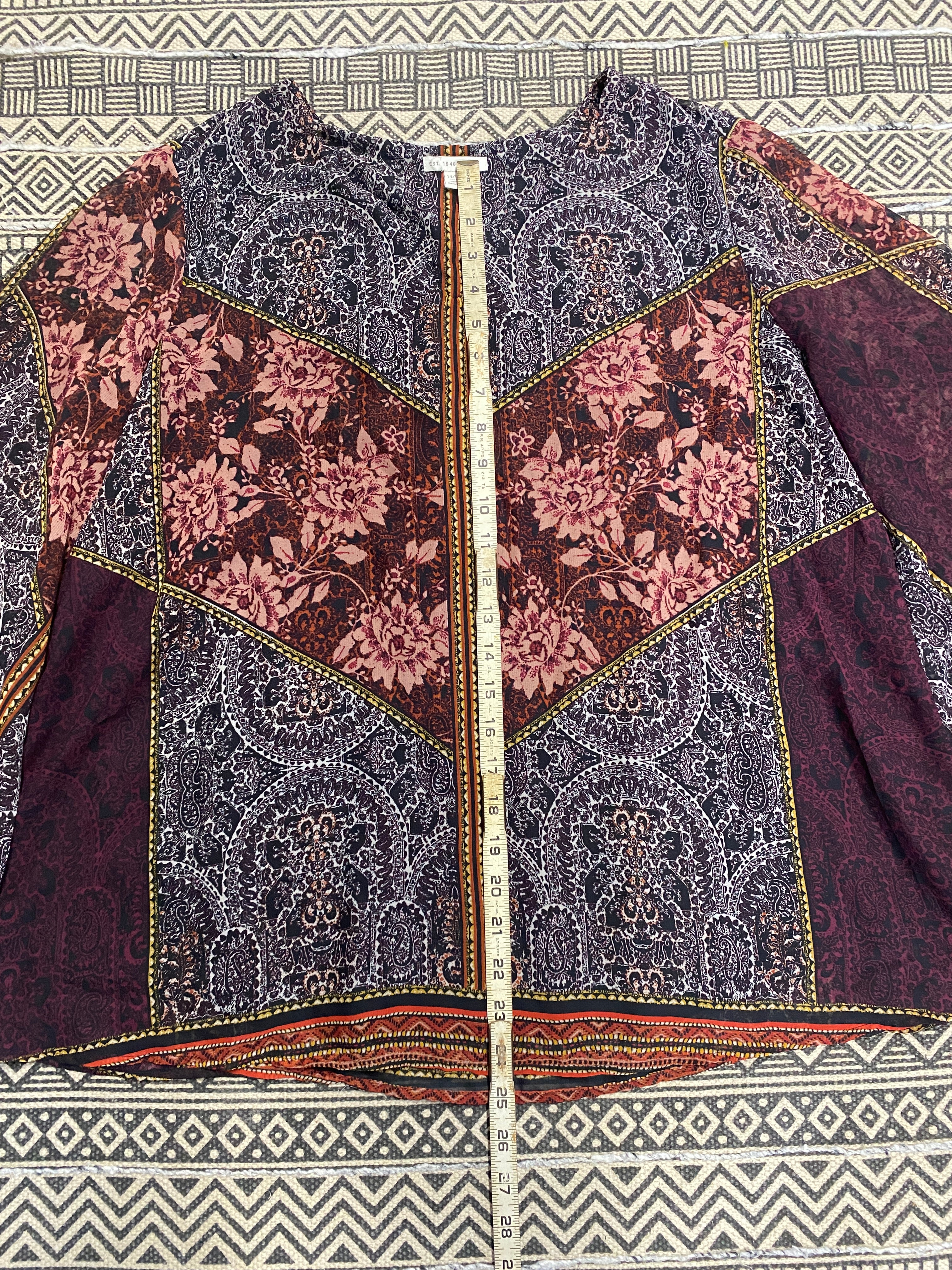 Flowy Boho Shirt - Size Extra Large