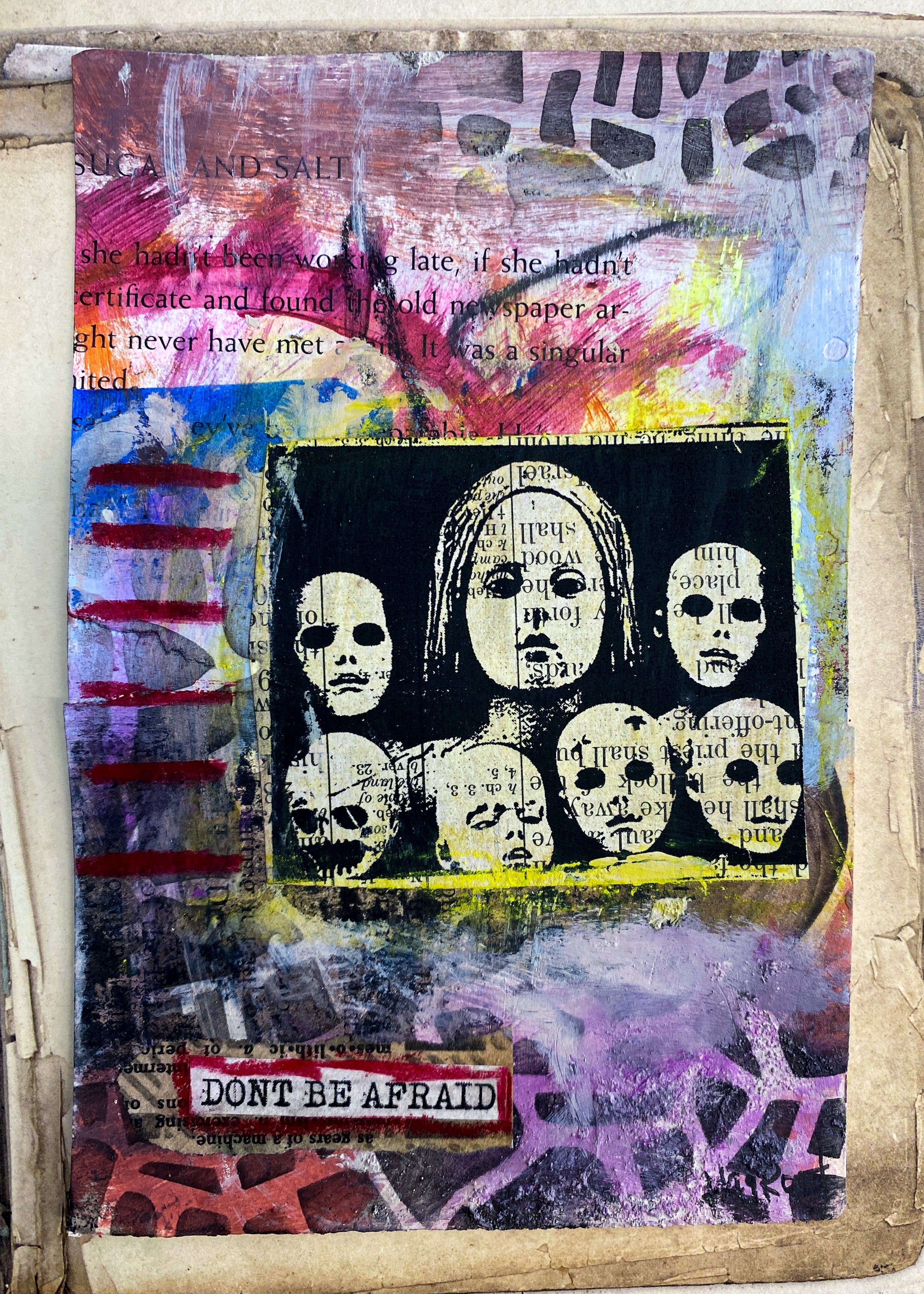 Don’t Be Afraid - Original Mixed Media Collage