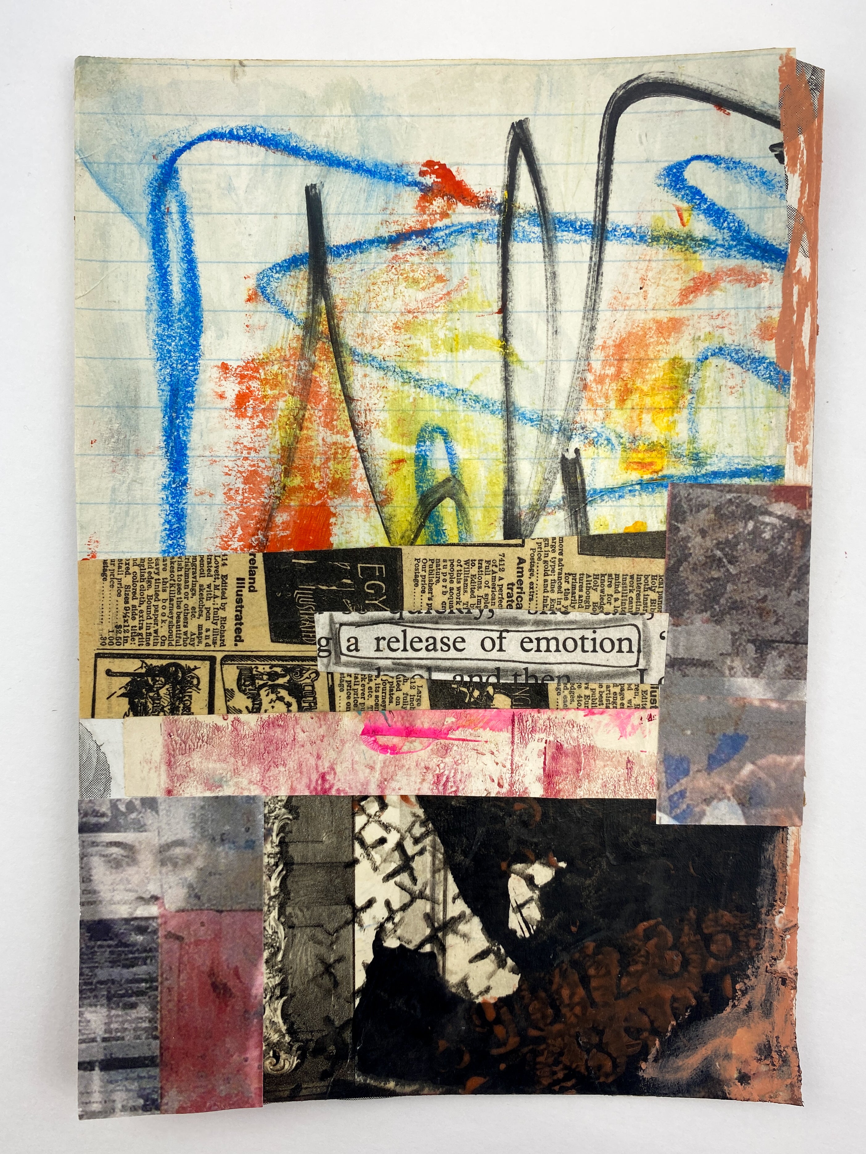 Release Of Emotion - Original Mixed Media Collage