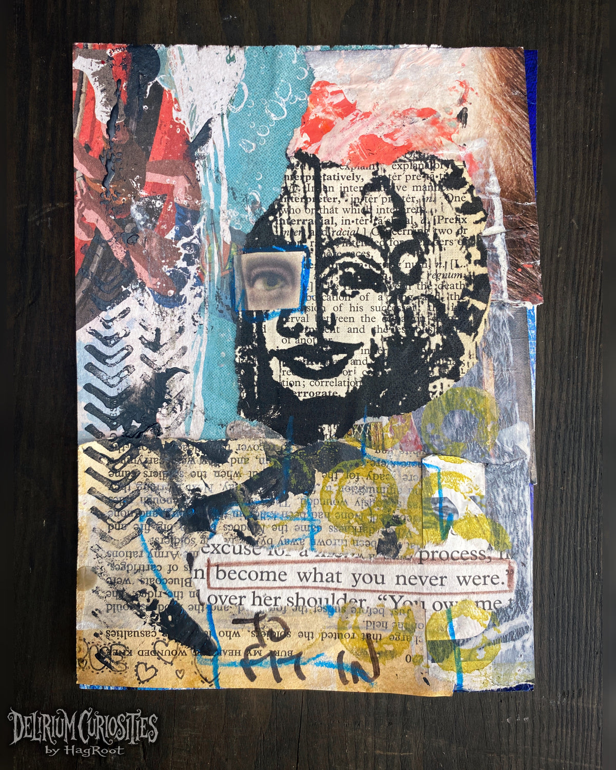 Become - Original Mixed Media Collage