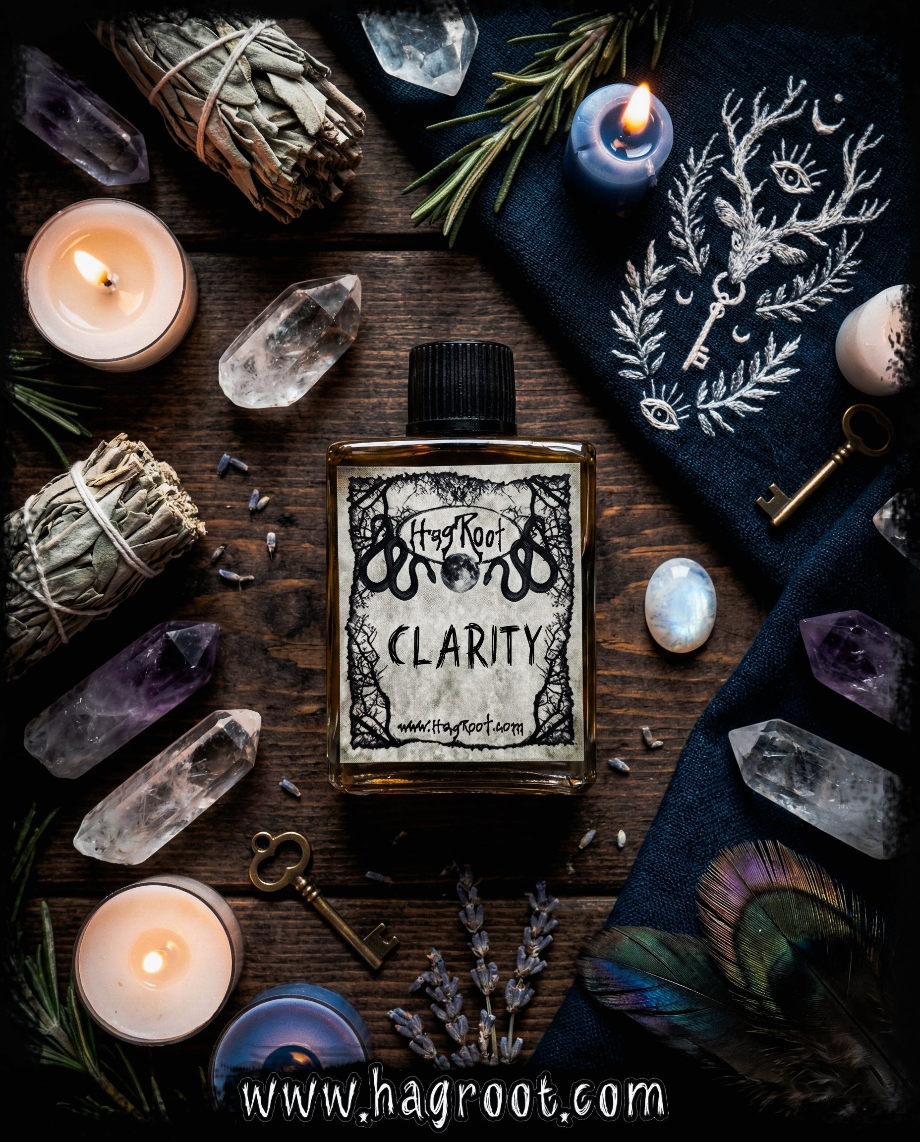 CLARITY-(Ylang Ylang, Mandarin Orange, Fig, Vetiver, Tea Leaves, Bergamot)-Perfume, Cologne, Anointing, Ritual Oil