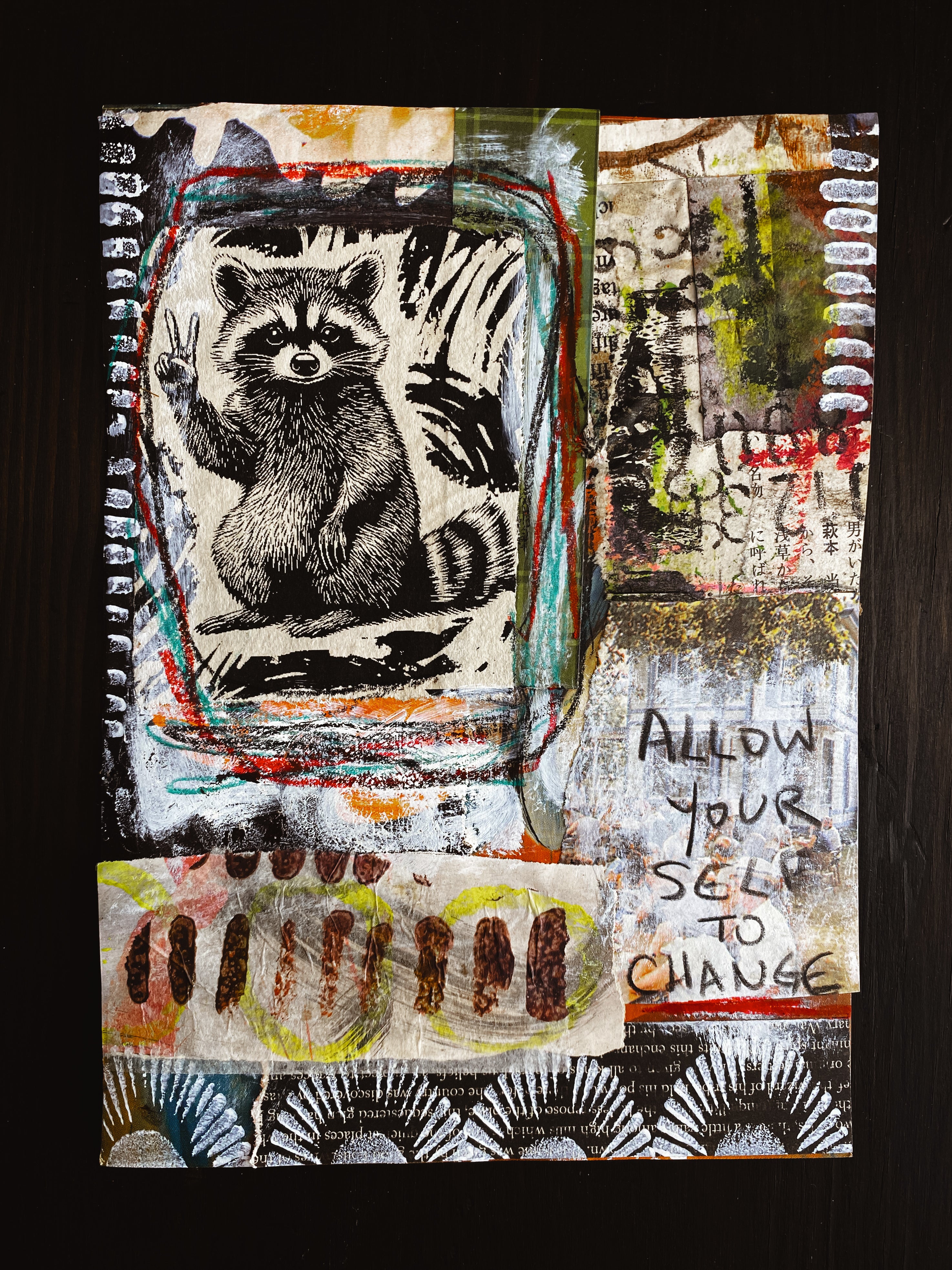 Change 4 Peace - Original Mixed Media Collage