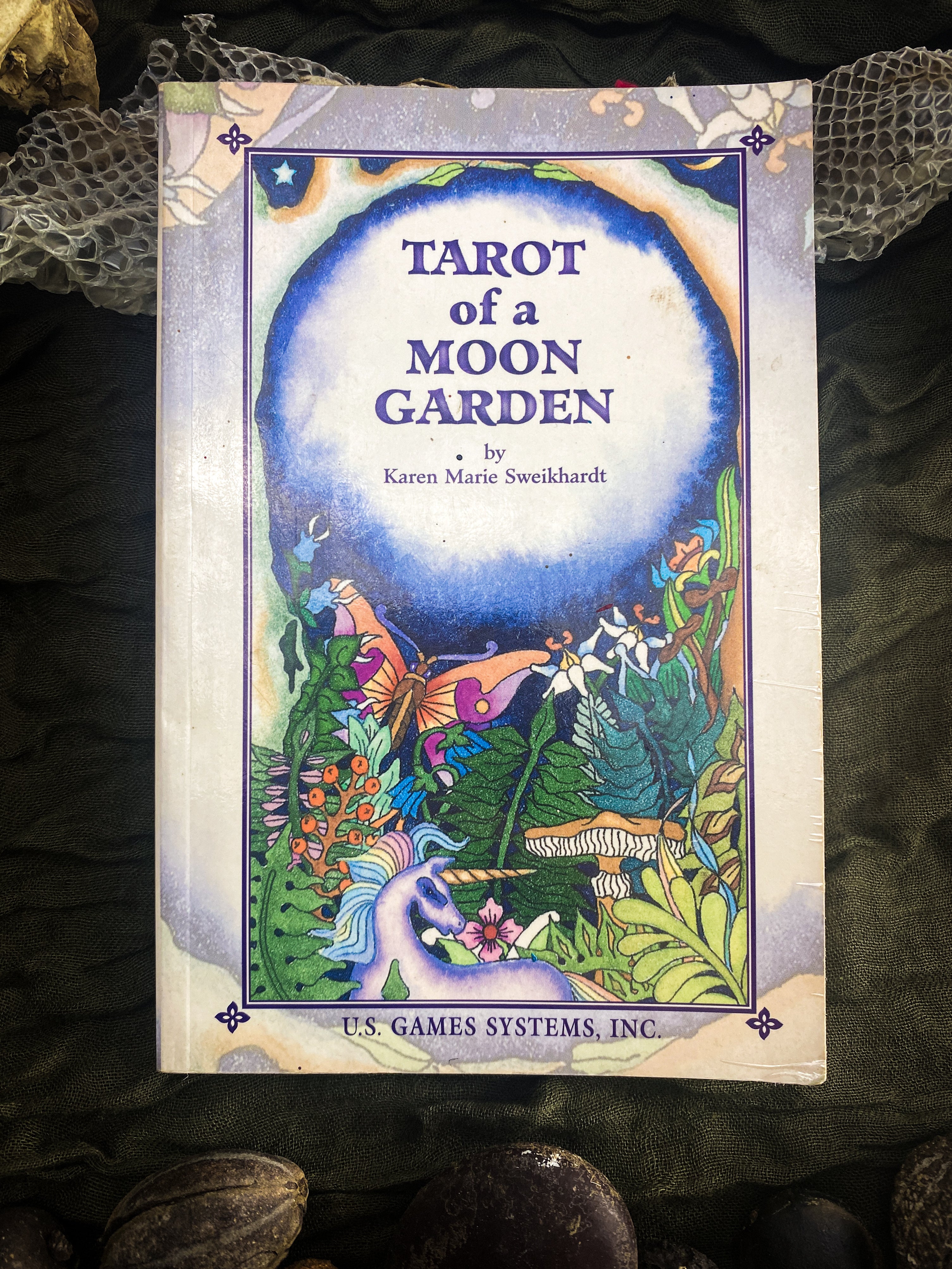 Tarot of a Moon Garden Tarot Card Deck - Tarot Cards and Guidebook by Karen Marie Sweikhardt - Vintage First Edition