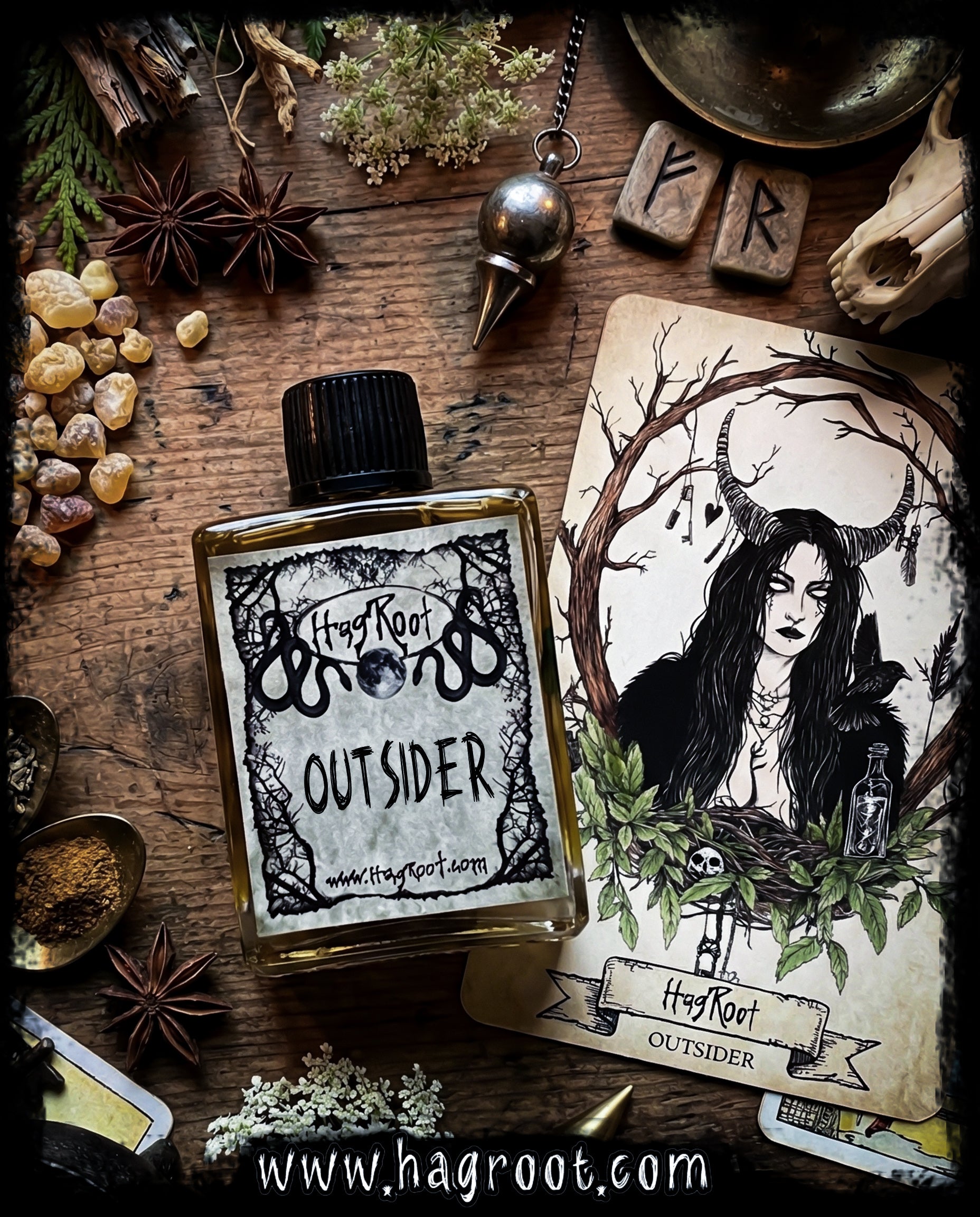 OUTSIDER-(Warm Spices, Golden Resins, Forest)-Perfume, Cologne, Anointing, Ritual Oil