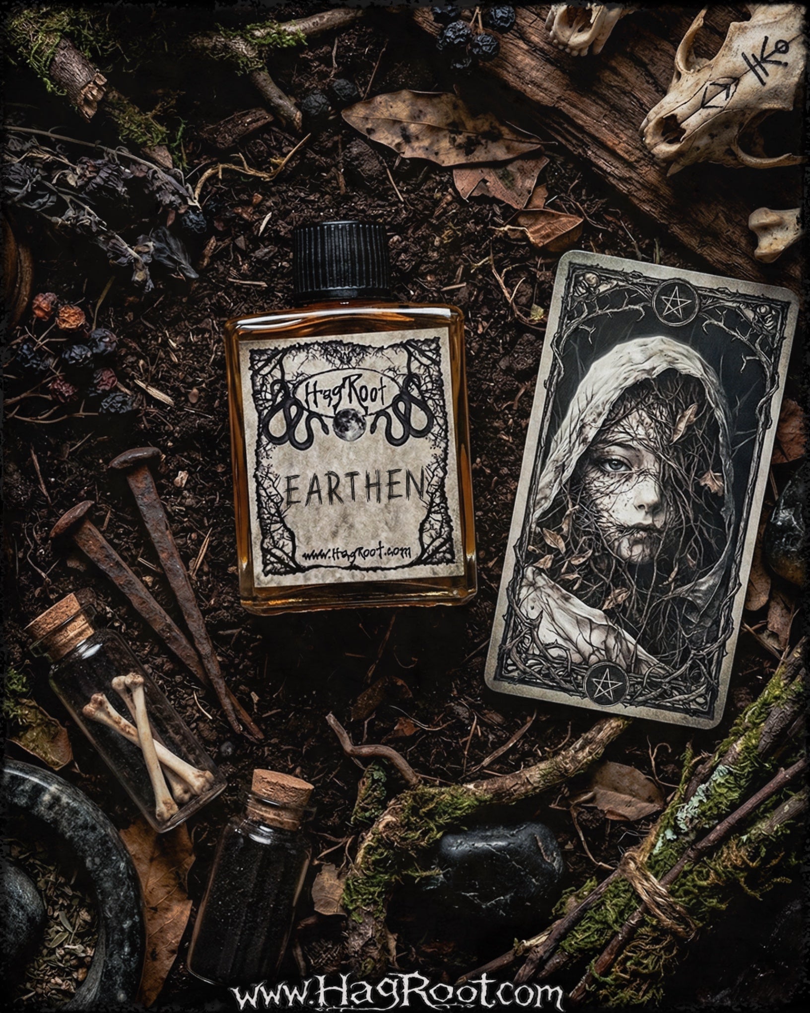 EARTHEN-(Birch, Cypress, Patchouli, Fresh Dirt)-Perfume, Cologne, Anointing, Ritual Oil