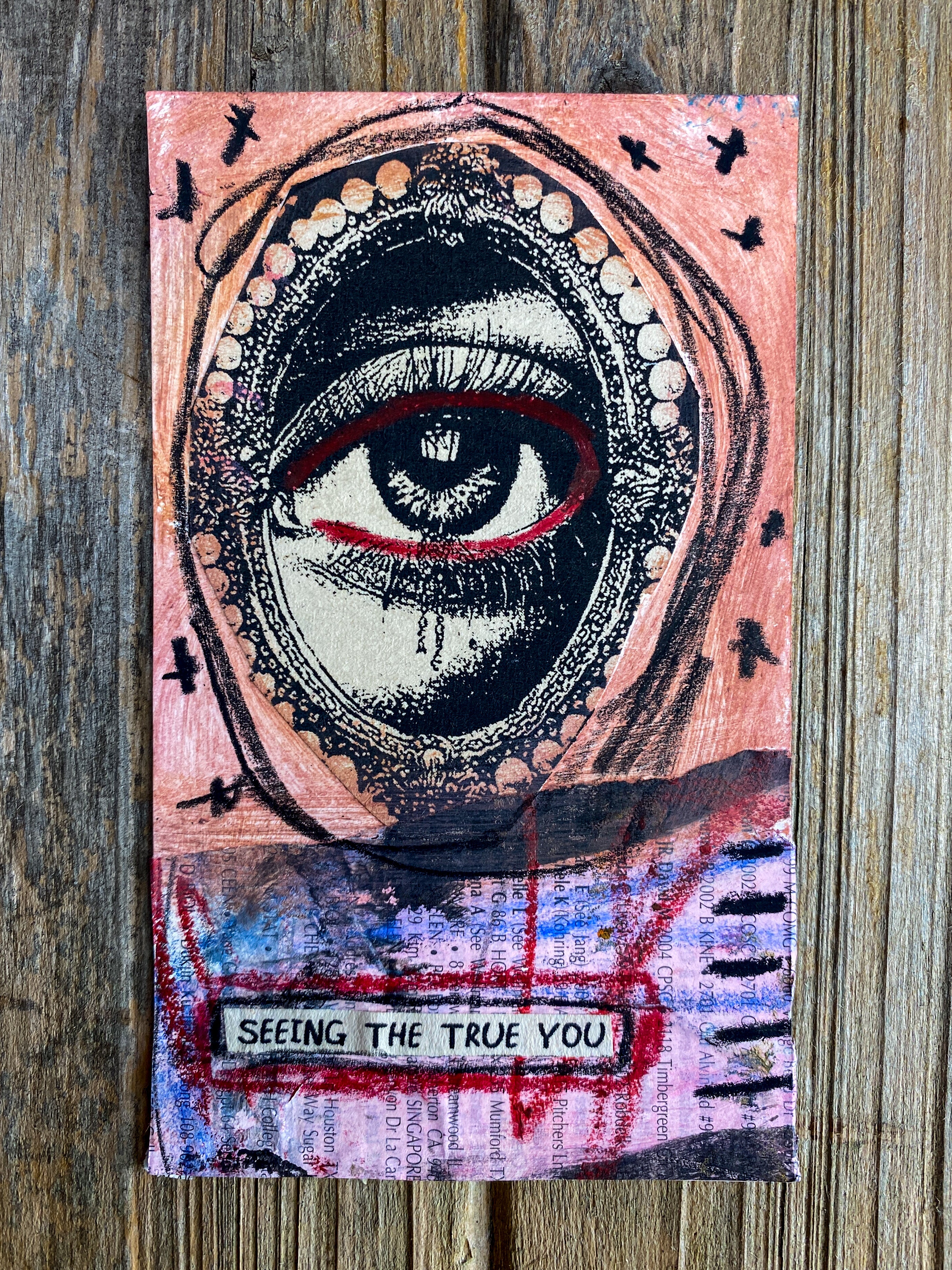 The True You - Original Mixed Media Collage