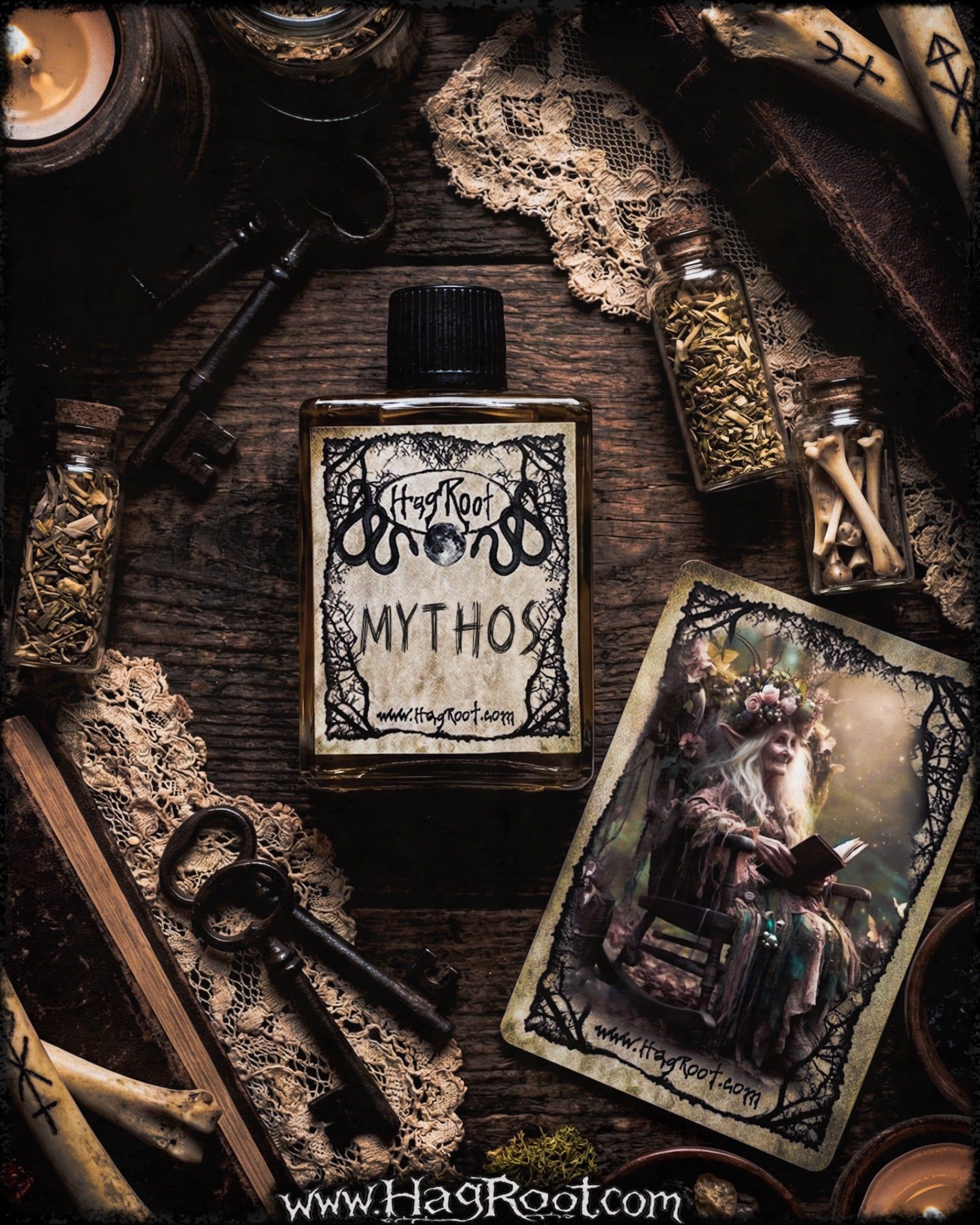 MYTHOS-(Pine, Mint, Vetiver, Frankincense, Cedar, Leather, Patchouli, Saffron)-Perfume, Cologne, Anointing, Ritual Oil