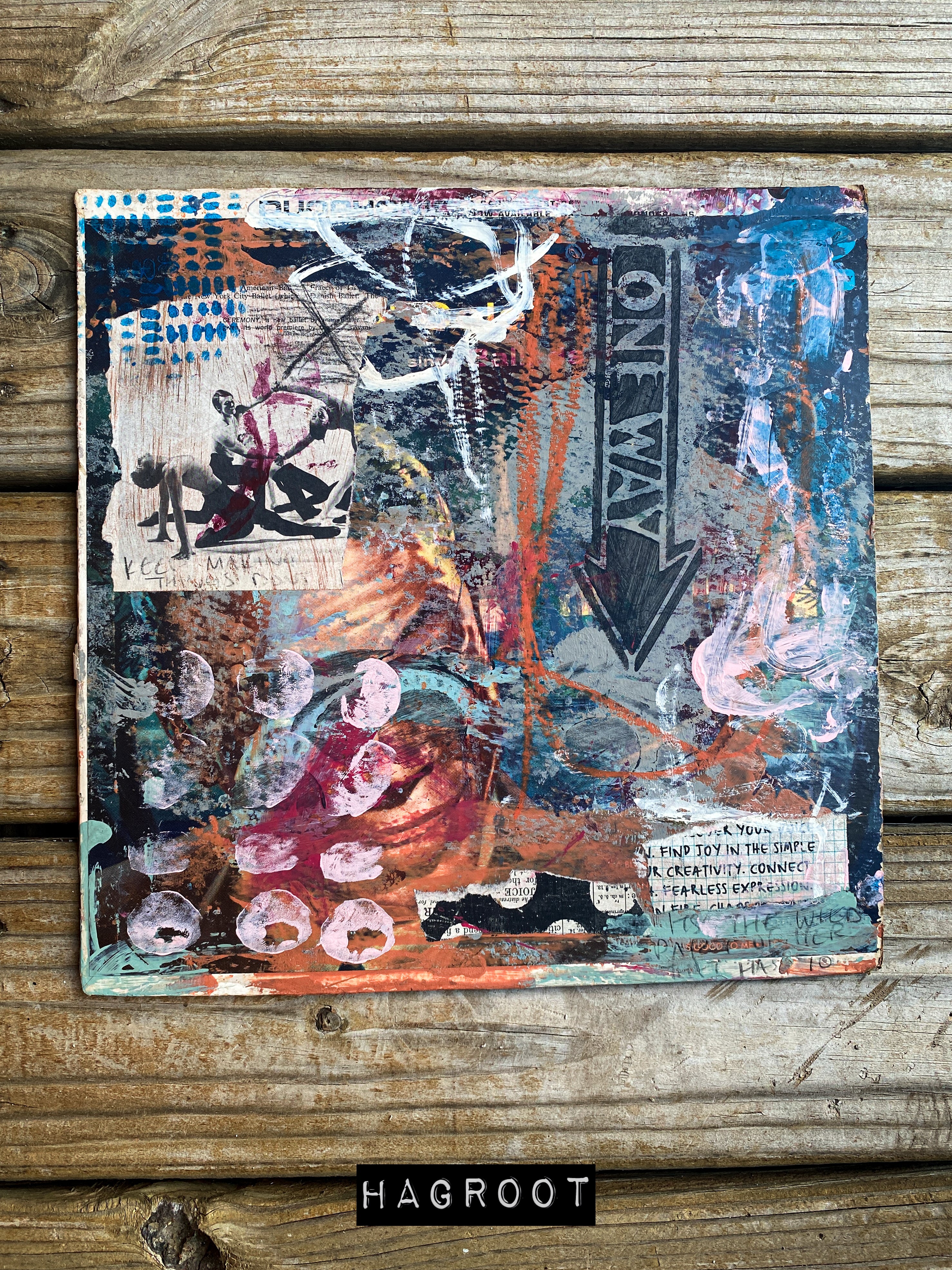 One Way - Original Mixed Media Collage