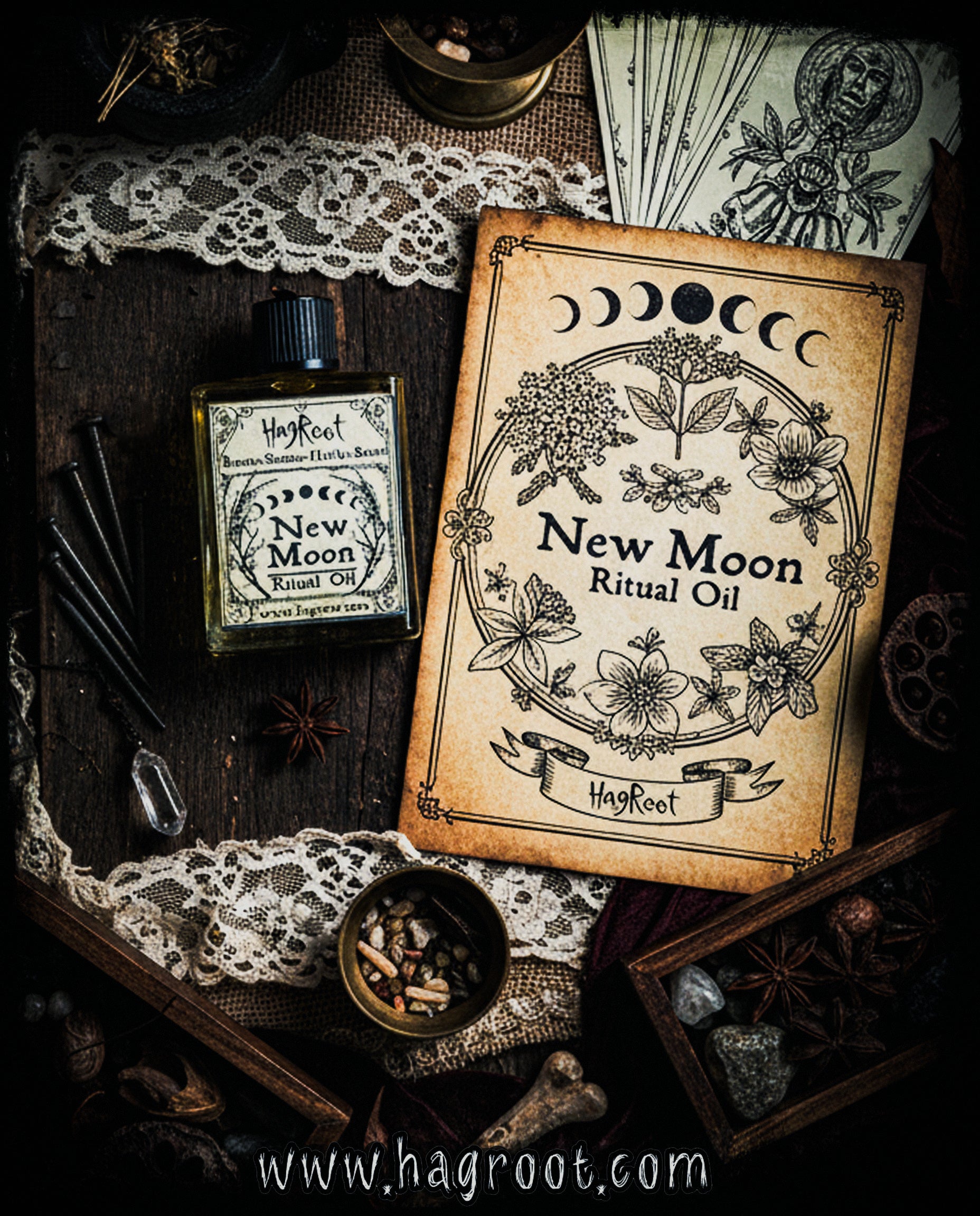 New Moon Ritual Oil, Perfume Oil