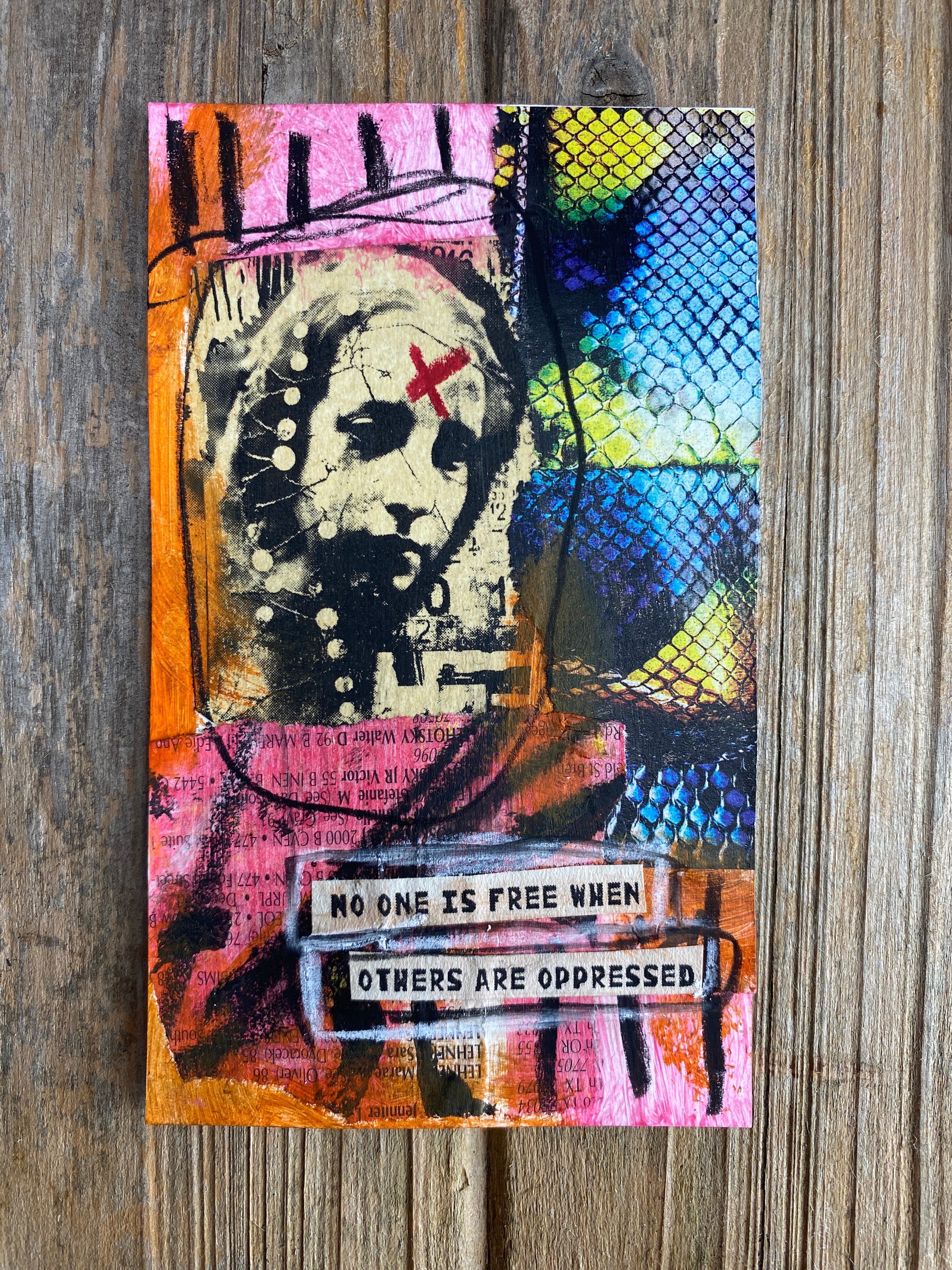 Freedom - Original Mixed Media Collage