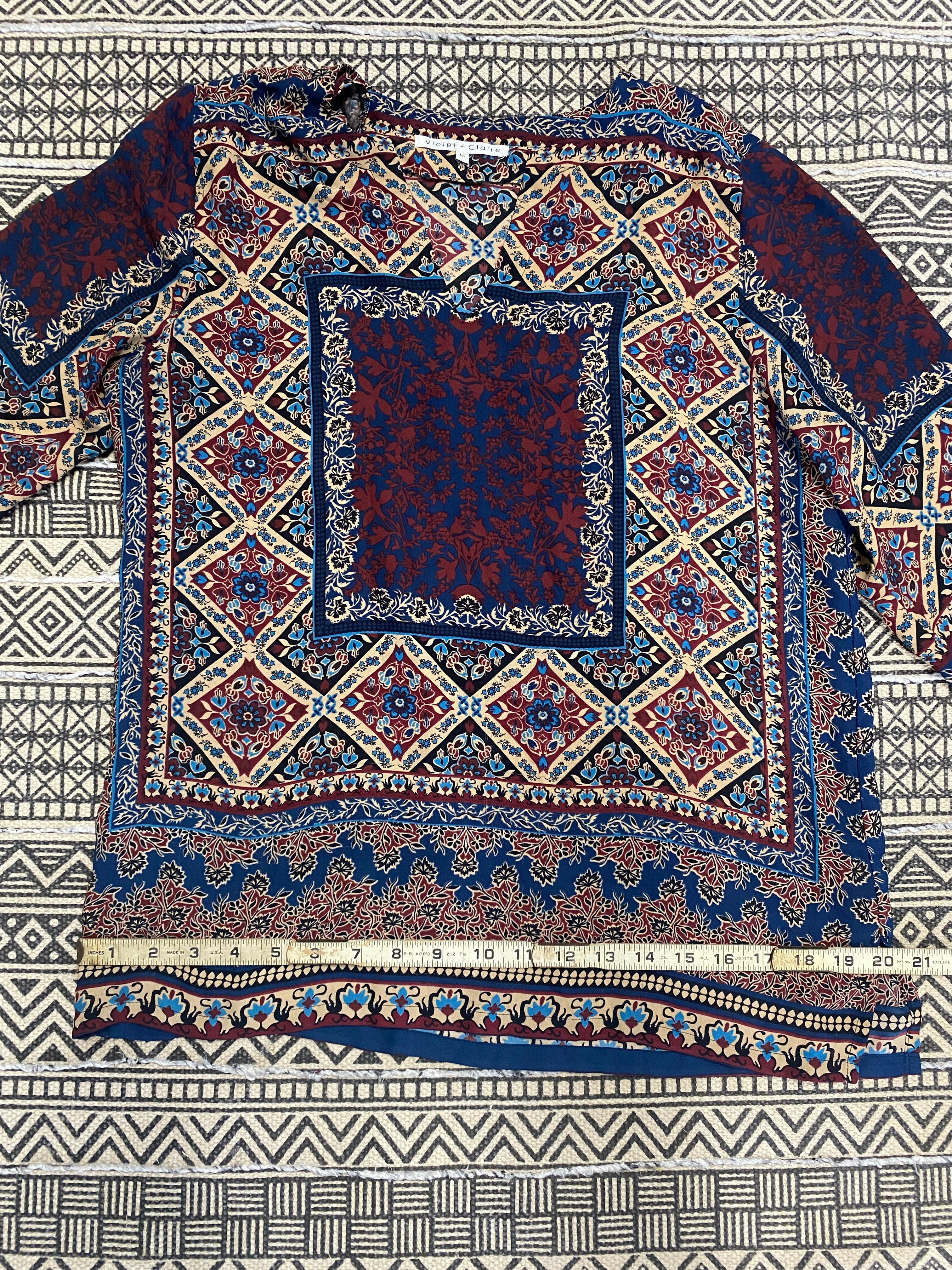 Flowy Boho Shirt by Violet + Claire - Size Medium