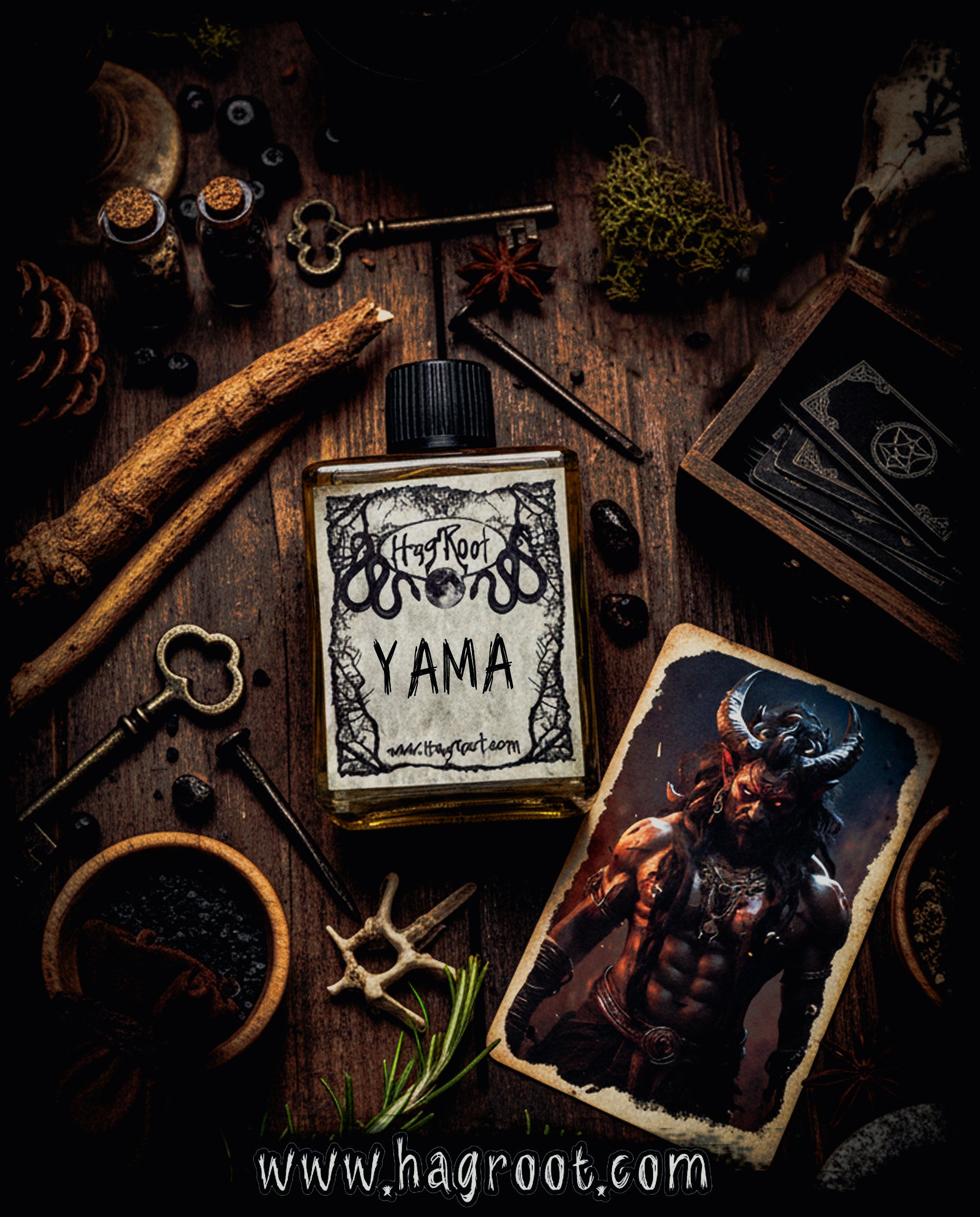 YAMA-(Smoky Evergreens, Leather, Patchouli, Frankincense, Bergamot, Musk)-Perfume, Cologne, Anointing, Ritual Oil