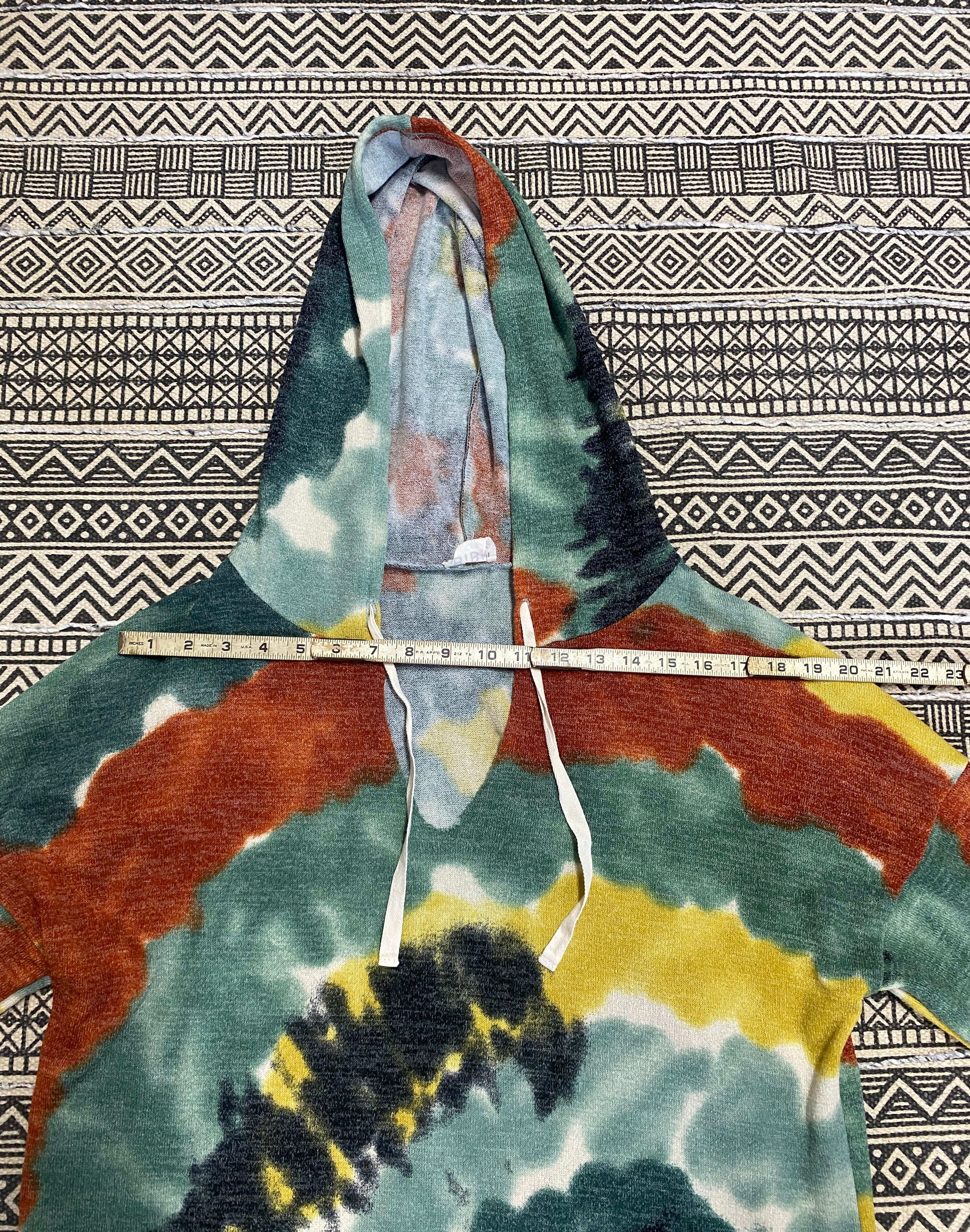 Tie Dye Style Beach Hoodie - Size Large