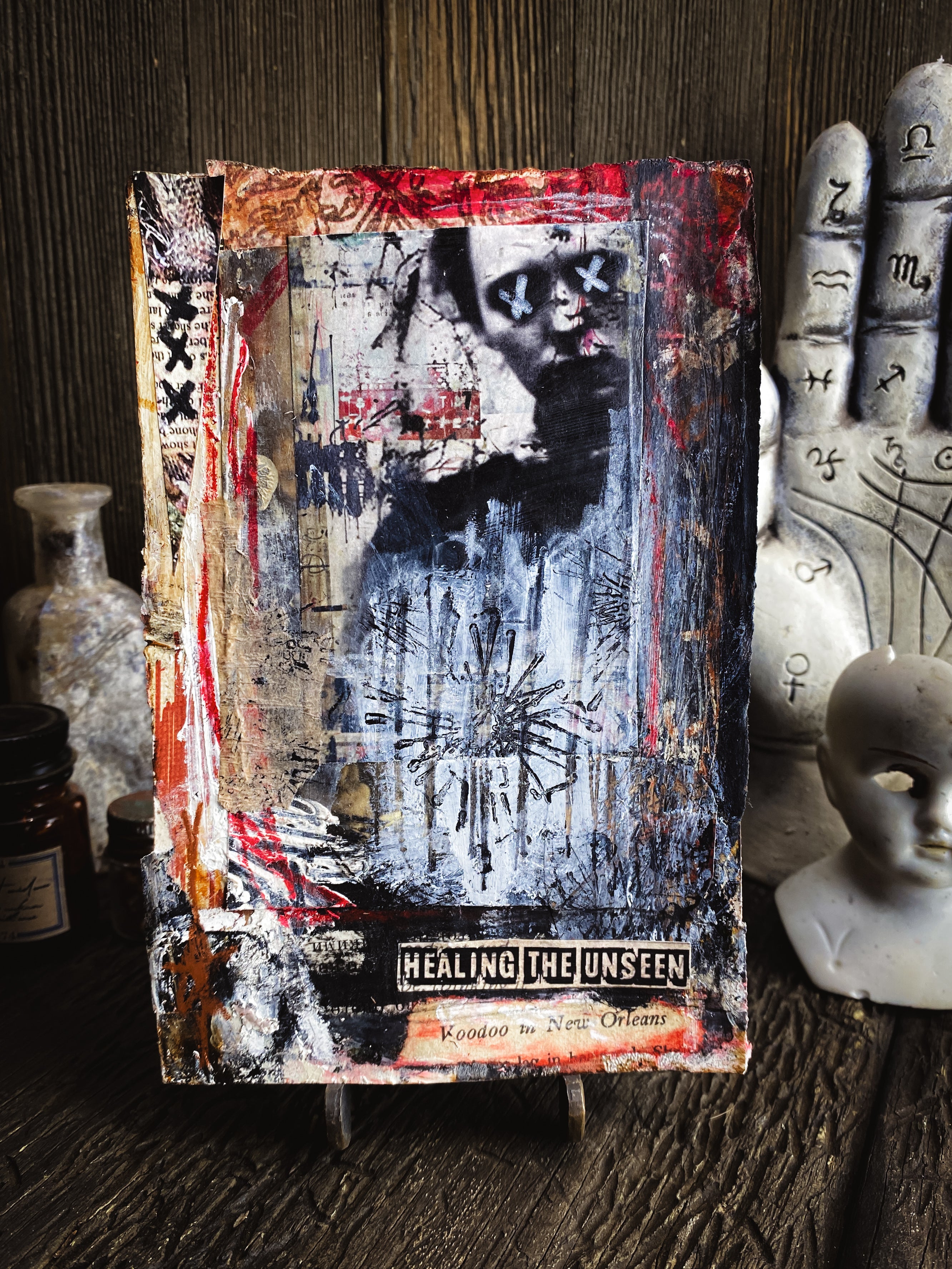 Healing The Unseen - Original Mixed Media Collage