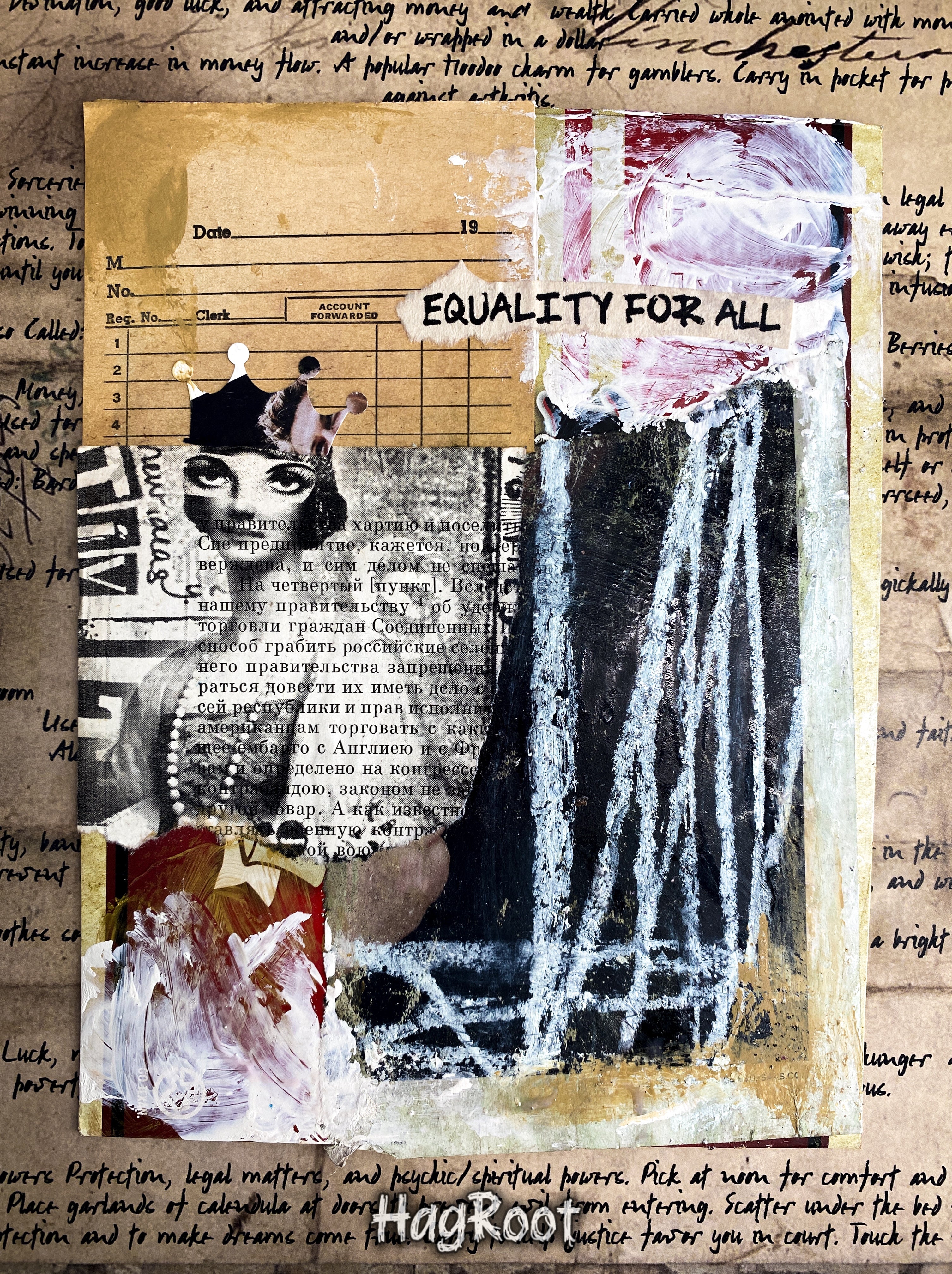 Equality For All - Original Mixed Media Collage