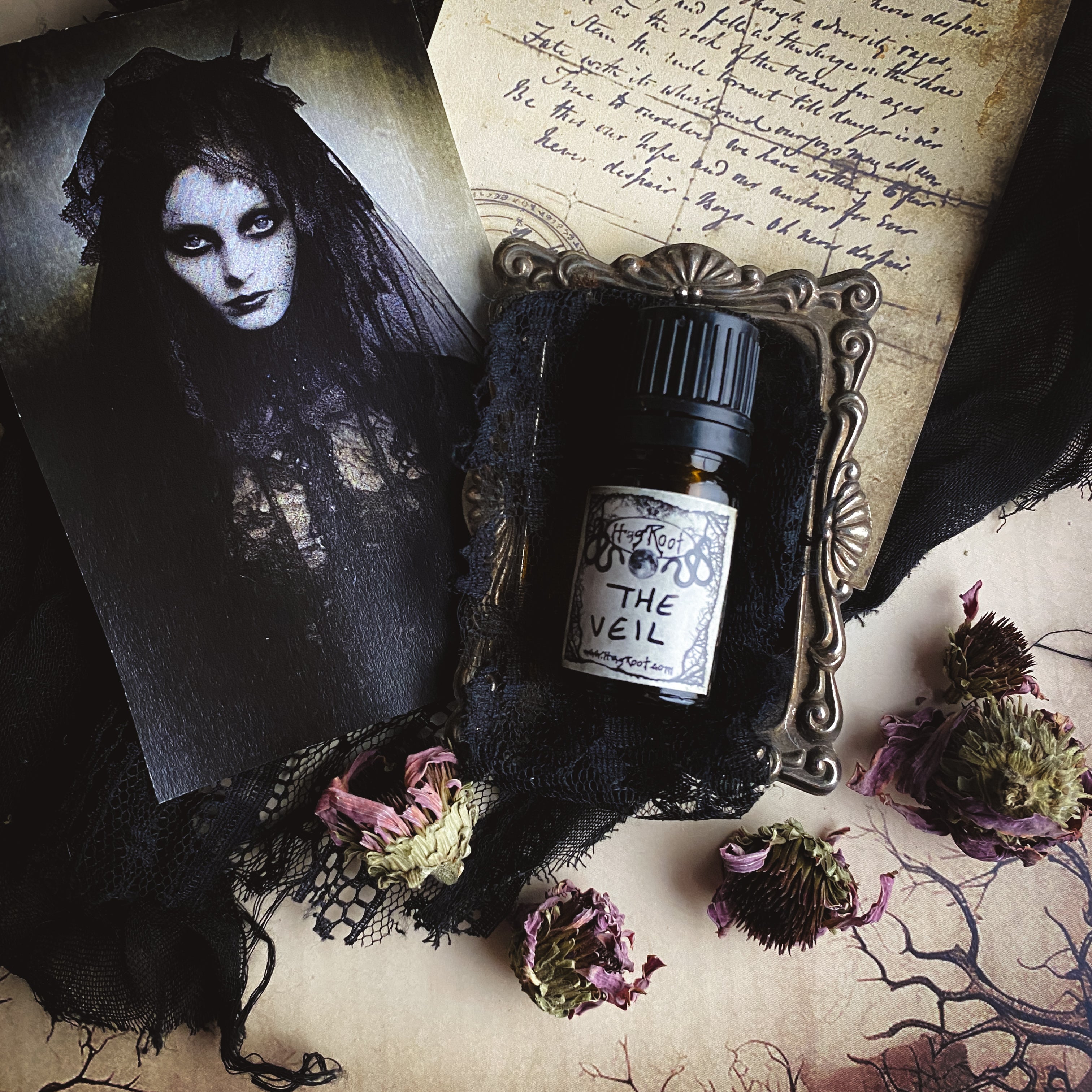 THE VEIL-(Ginger, Vanilla, Birch Tar, Cocoa, Tobacco, Leather, Allspice, Musk, Copaiba, Magnolia, Fig)-Perfume, Cologne, Anointing, Ritual Oil