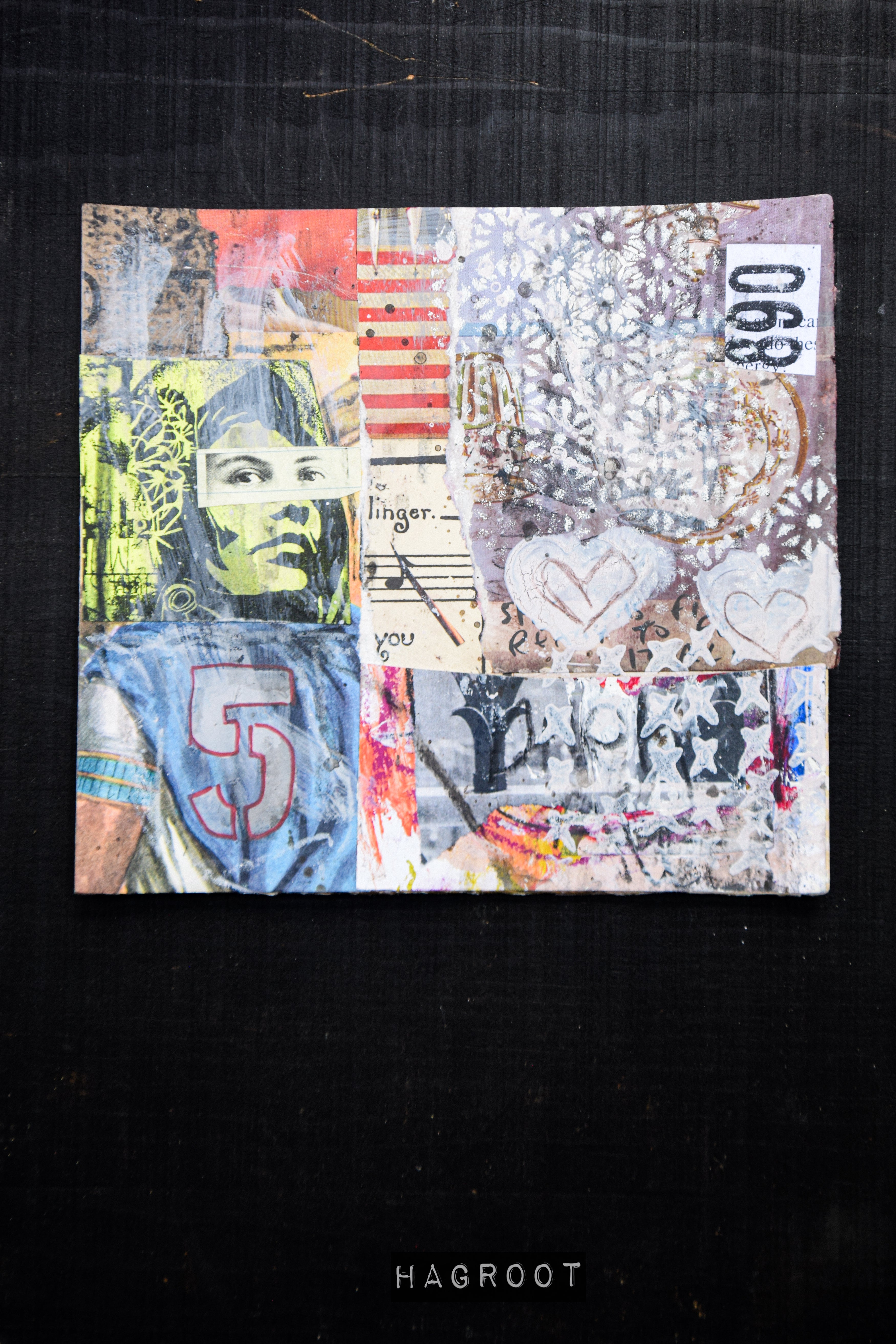 Linger - Original Mixed Media Collage Art