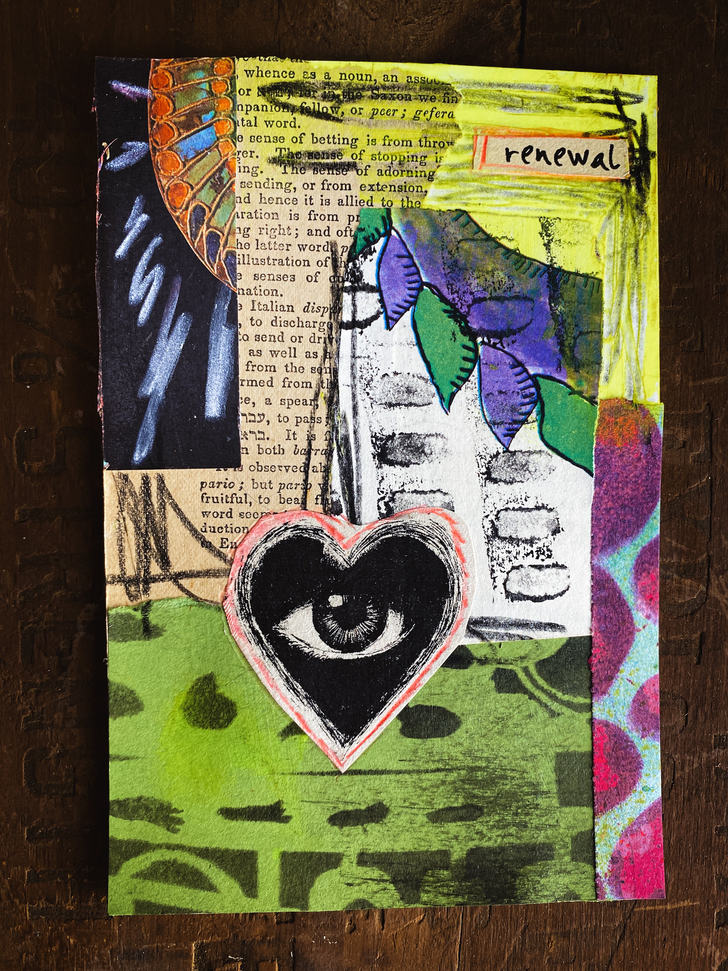Renewal - Original Mixed Media Collage