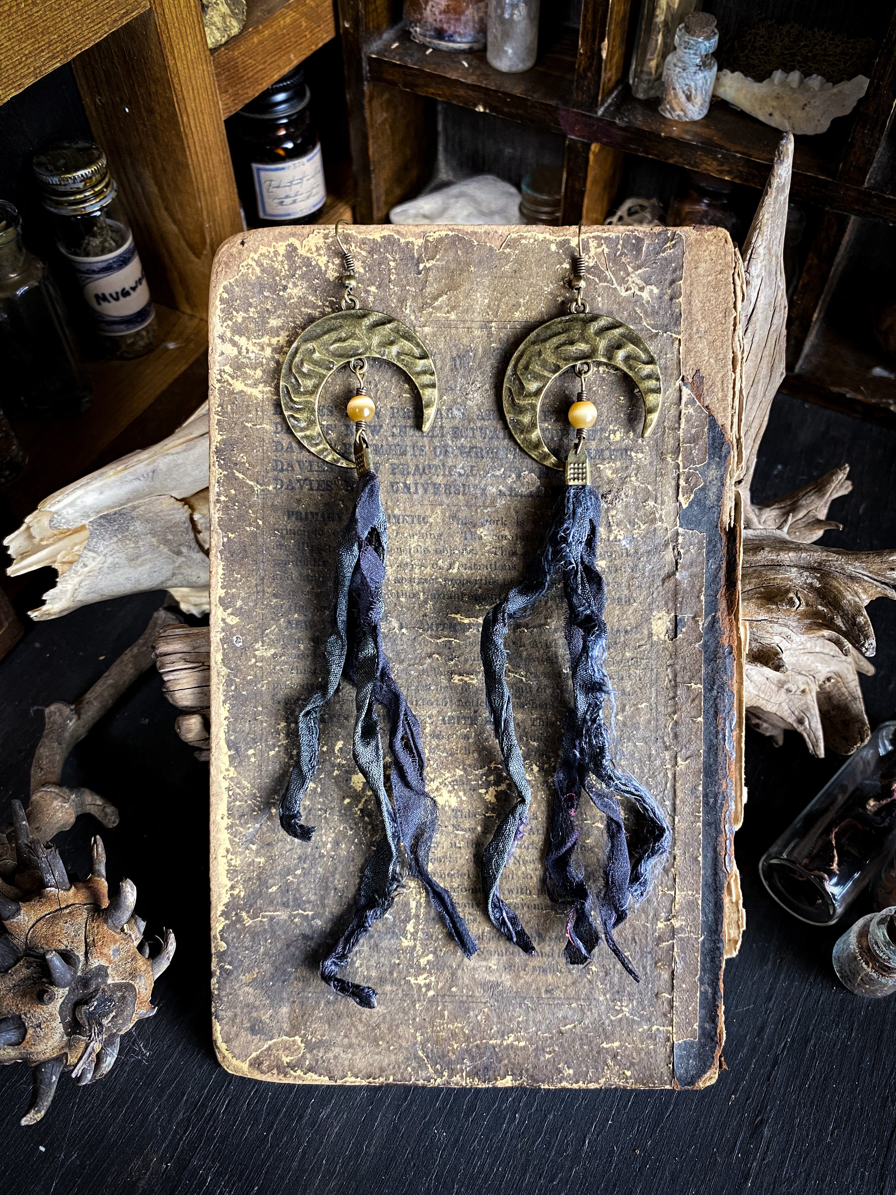 Dark Moon - Hand Crafted Earrings