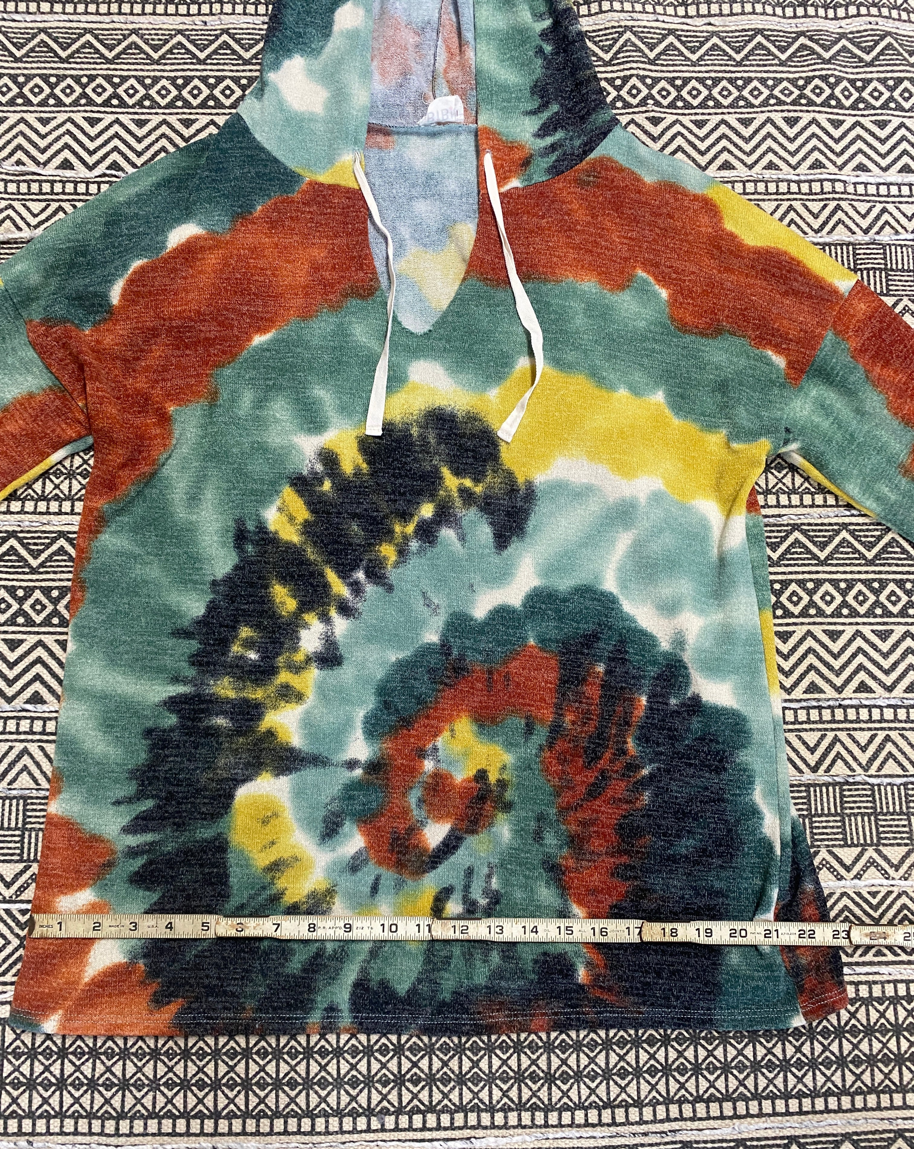 Tie Dye Style Beach Hoodie - Size Large