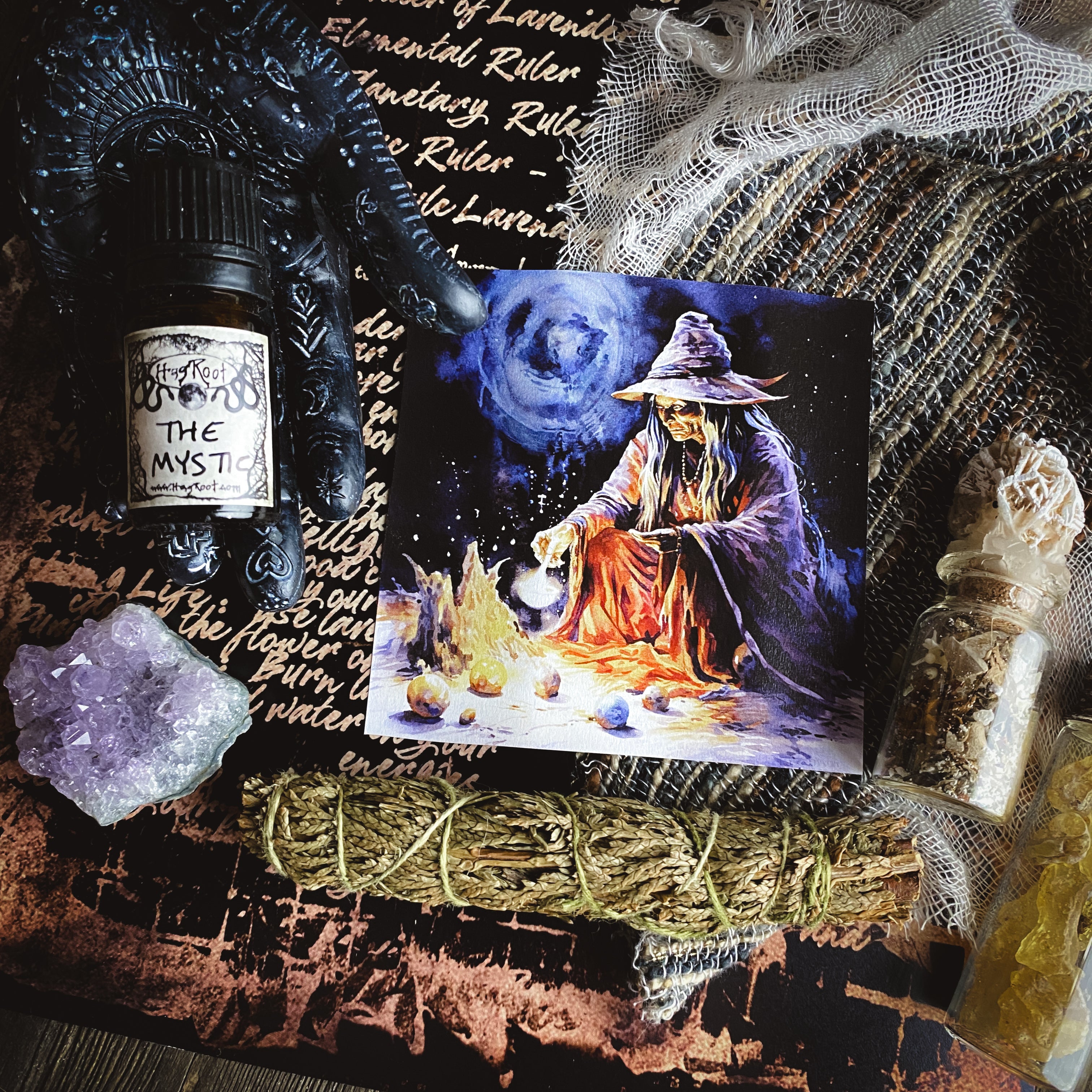 THE MYSTIC-(Patchouli, Champaka Flowers, Cedar, Amber)-Perfume, Cologne, Anointing, Ritual Oil
