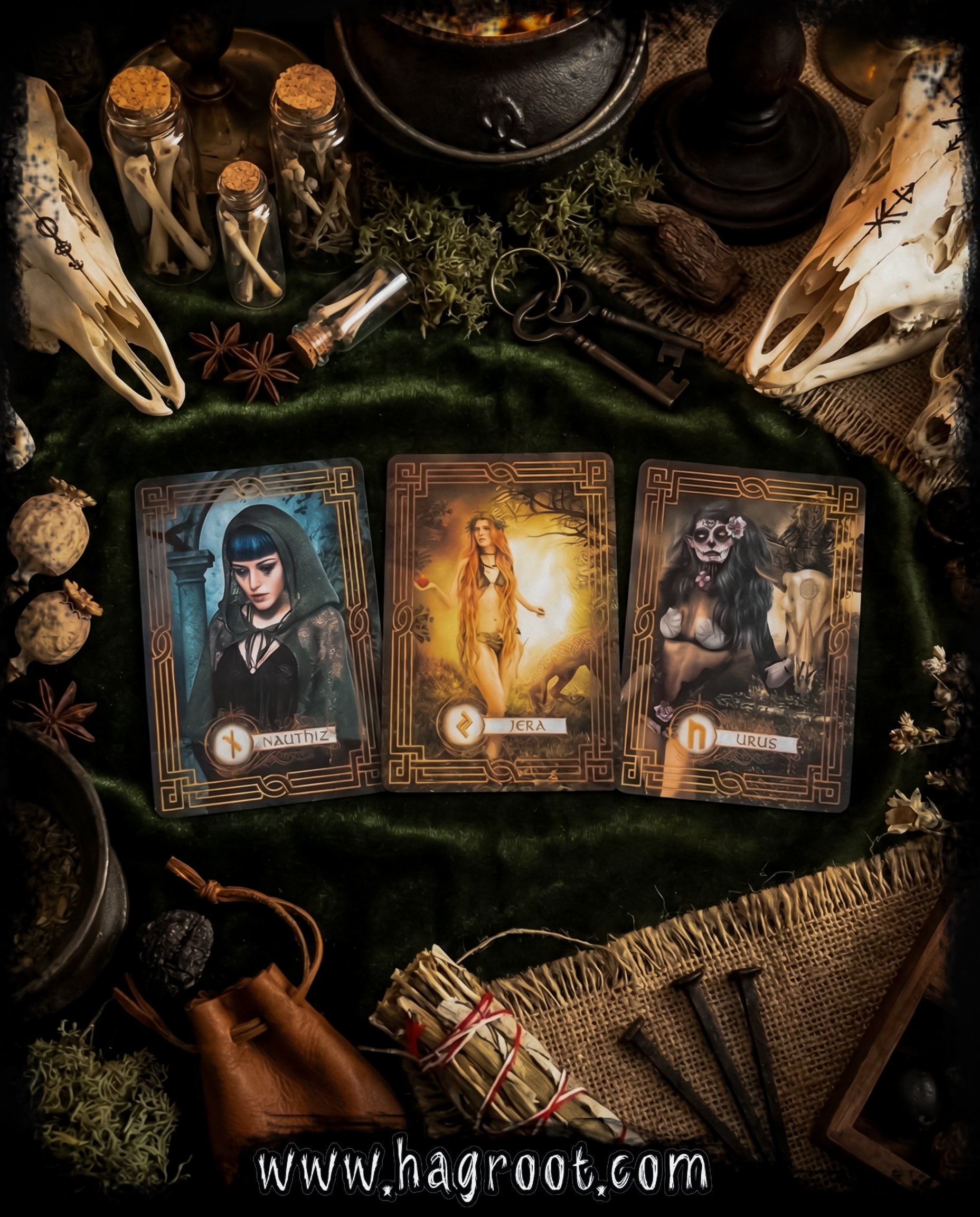 Dark Angels Runes Card Deck by Tarocco Studio -Russia- Oracle Cards