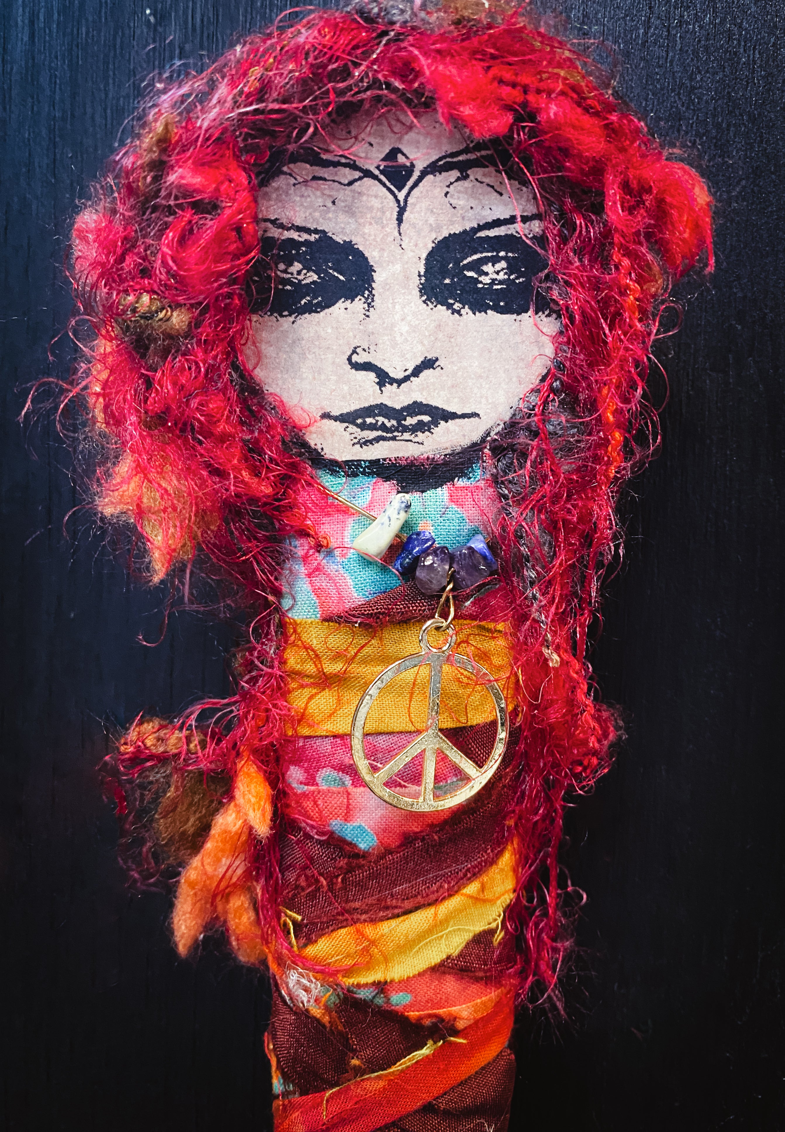 Peace + Creativity - Spirit Infused Art Doll