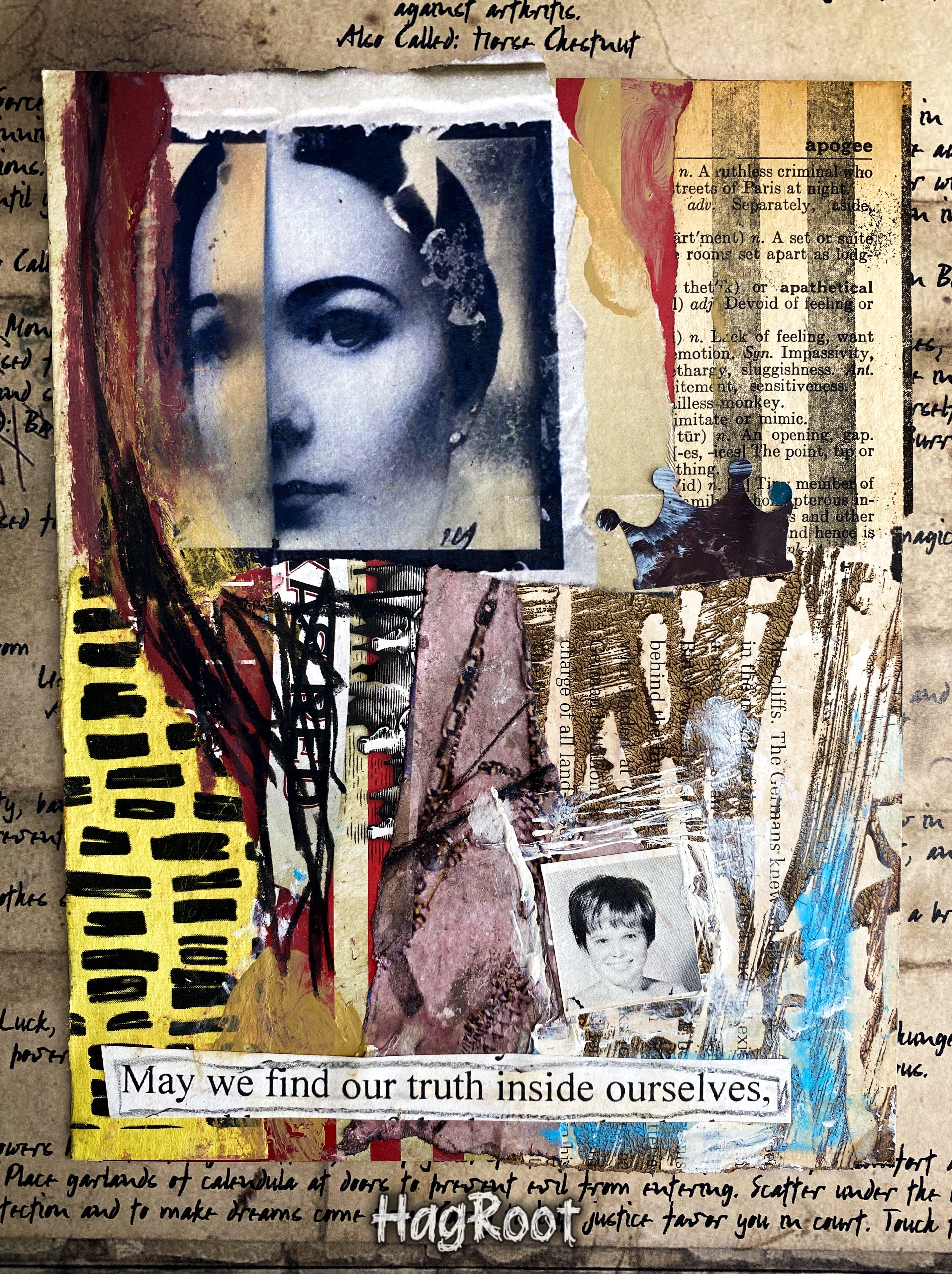 Truth Inside Ourselves - Original Mixed Media Collage