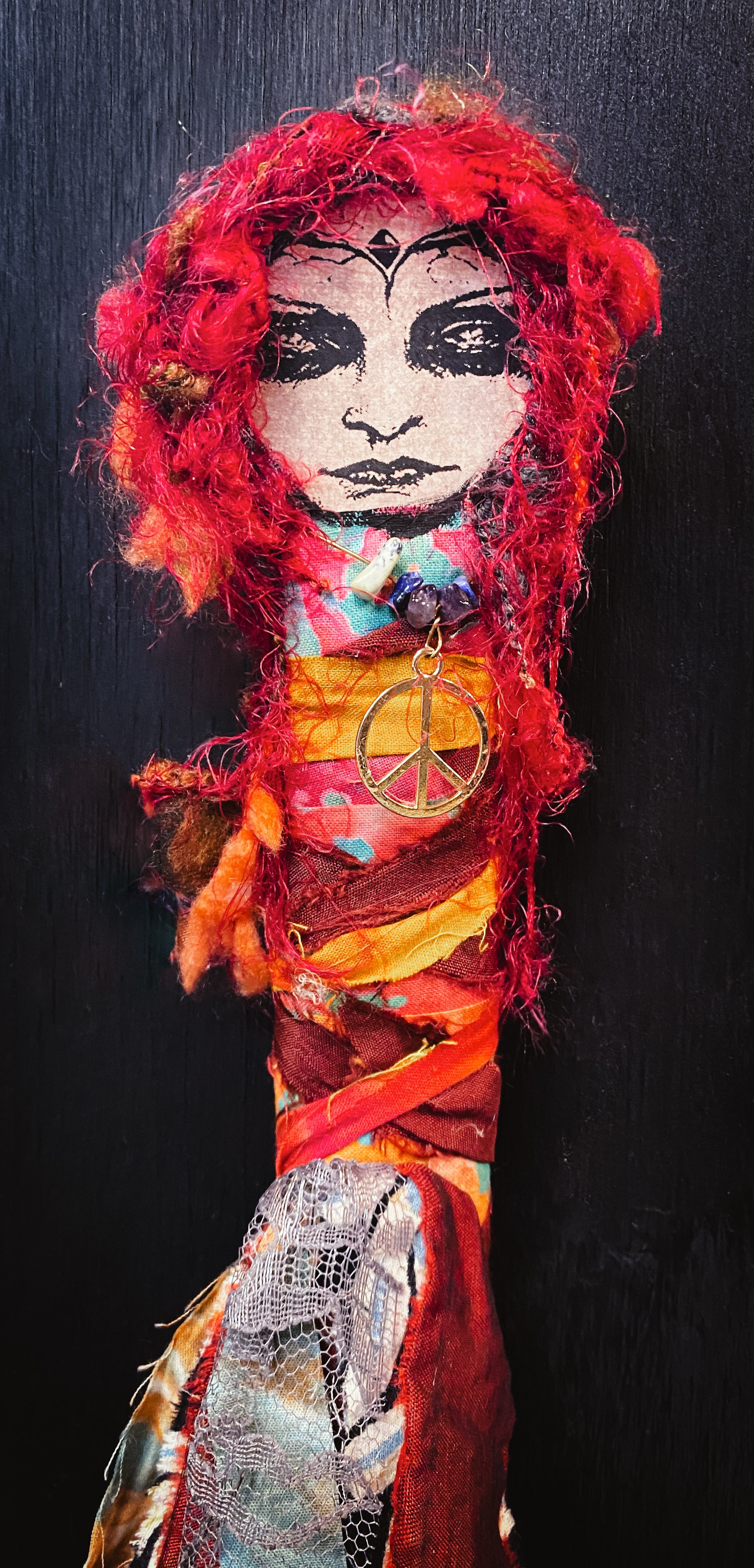 Peace + Creativity - Spirit Infused Art Doll