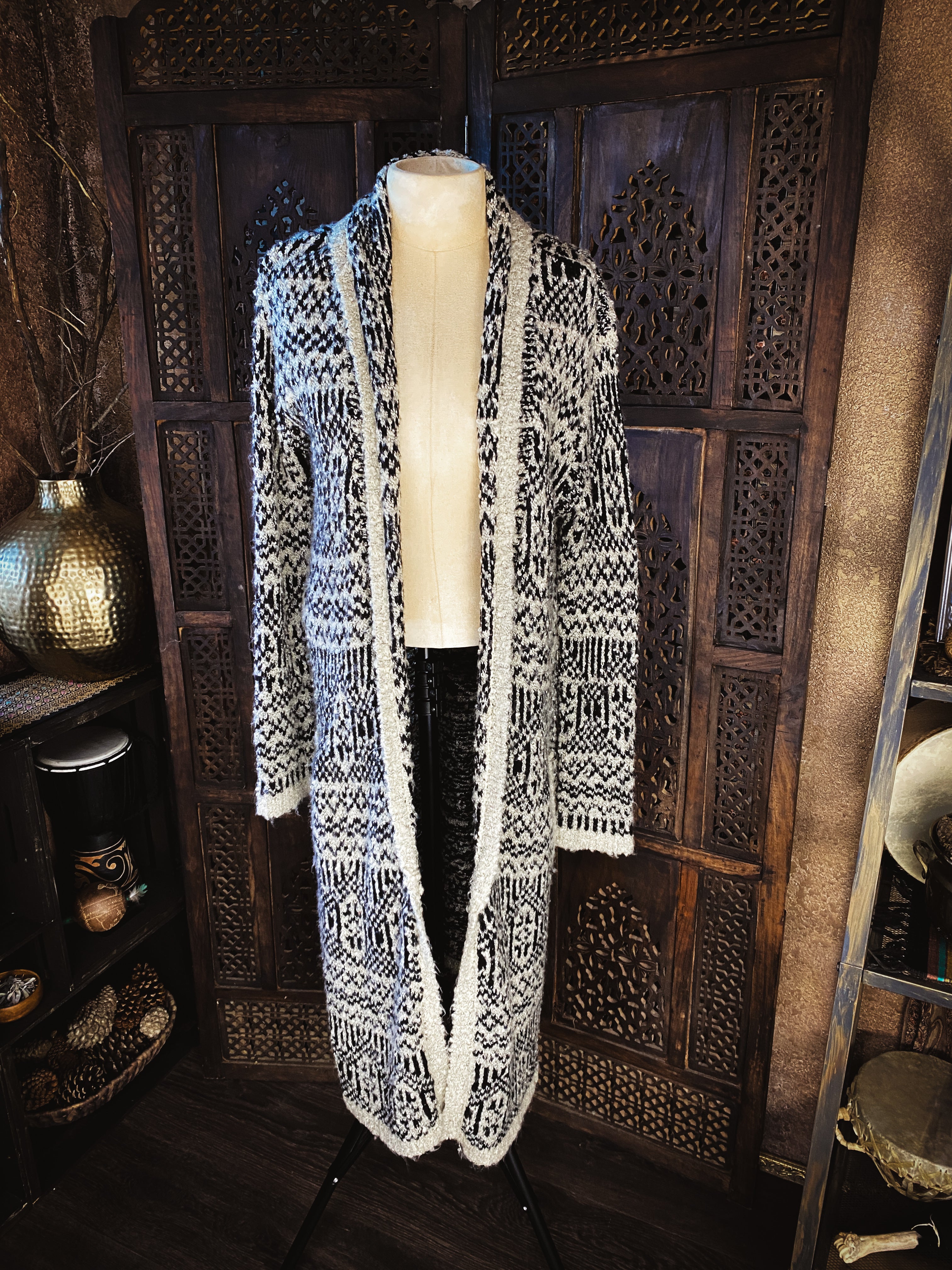 Tribal Pattern Sweater - Size Medium