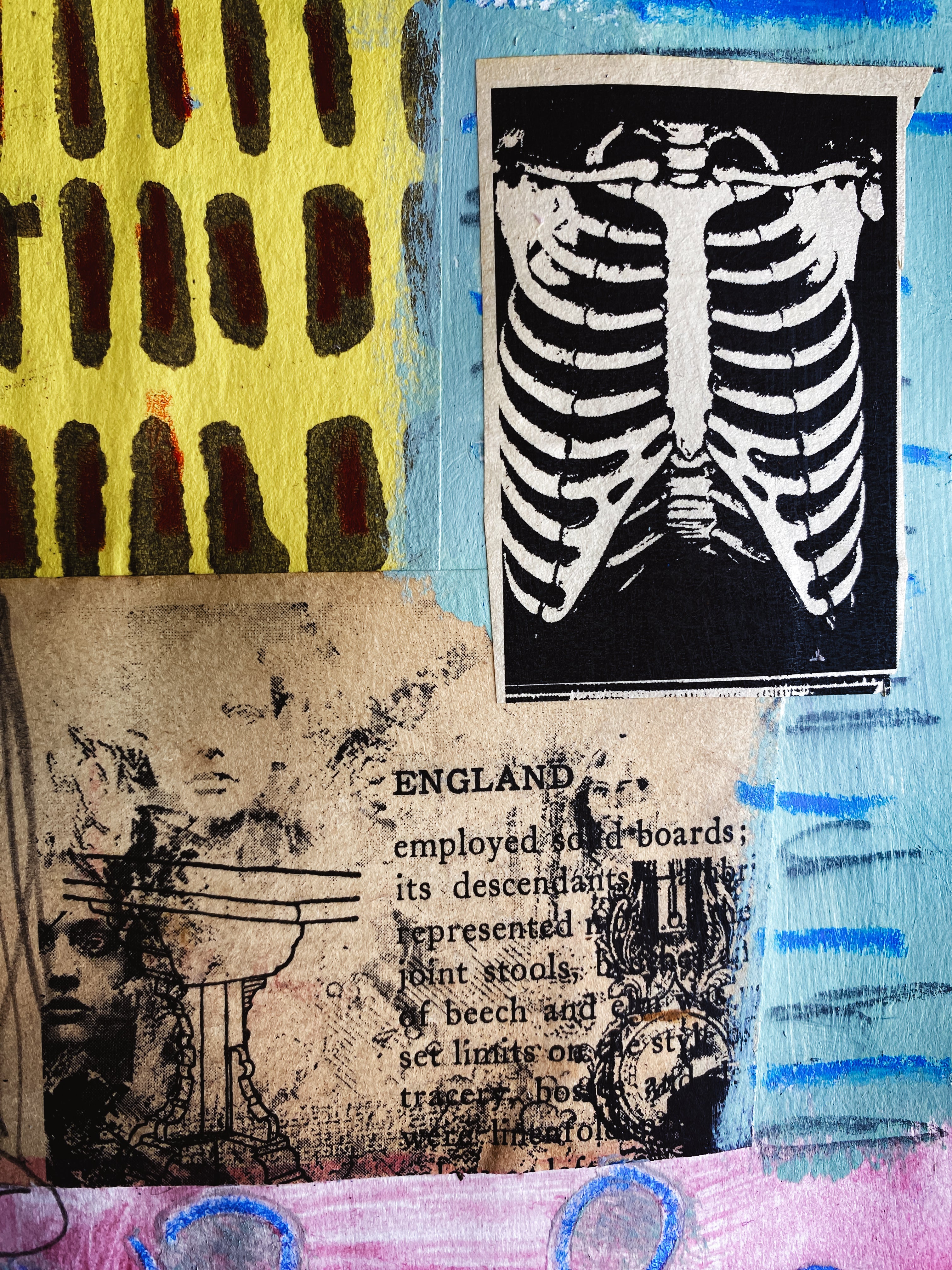 Art Speaks - Original Mixed Media Collage