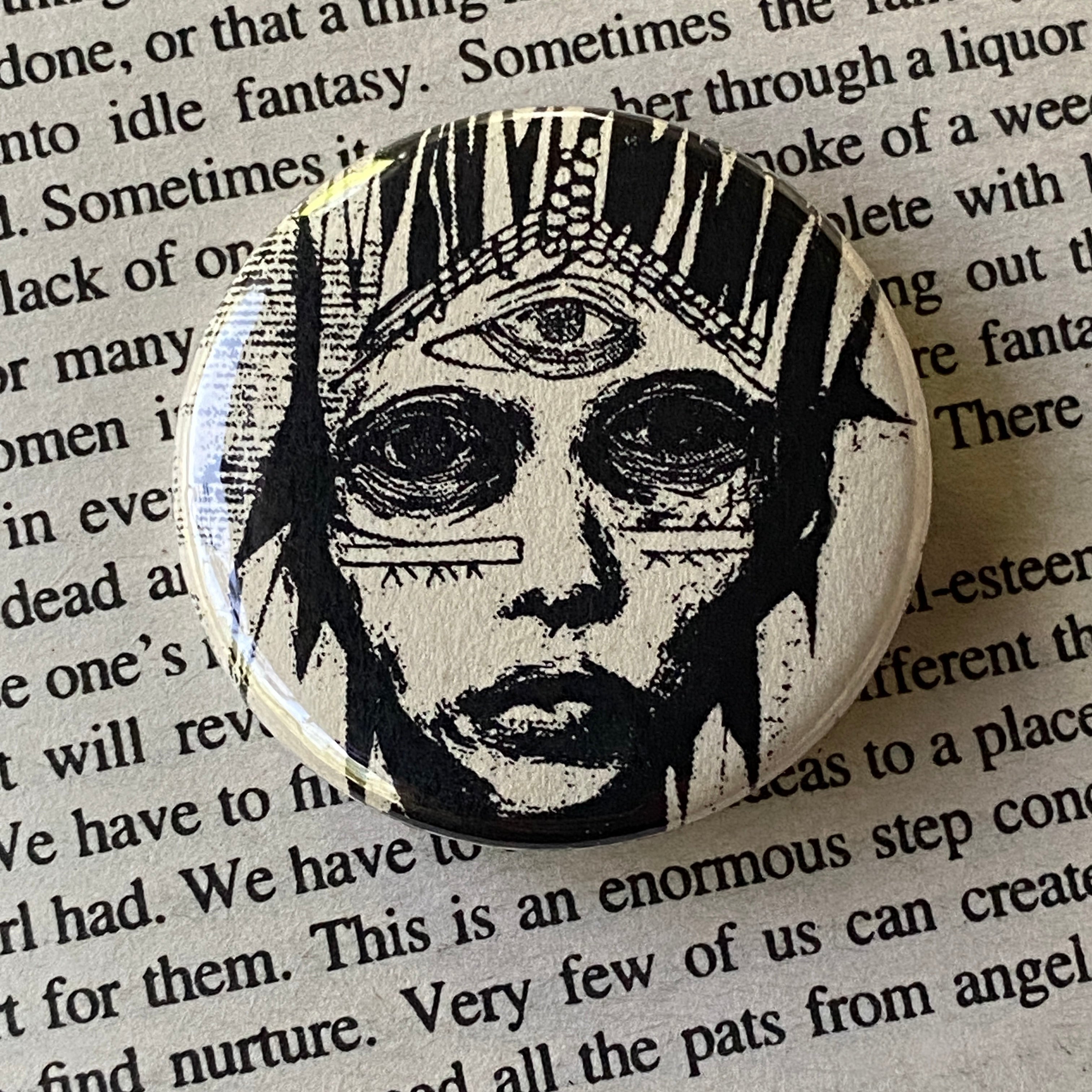 Third Eye - Hand Pressed Button/Pin - 1.5"