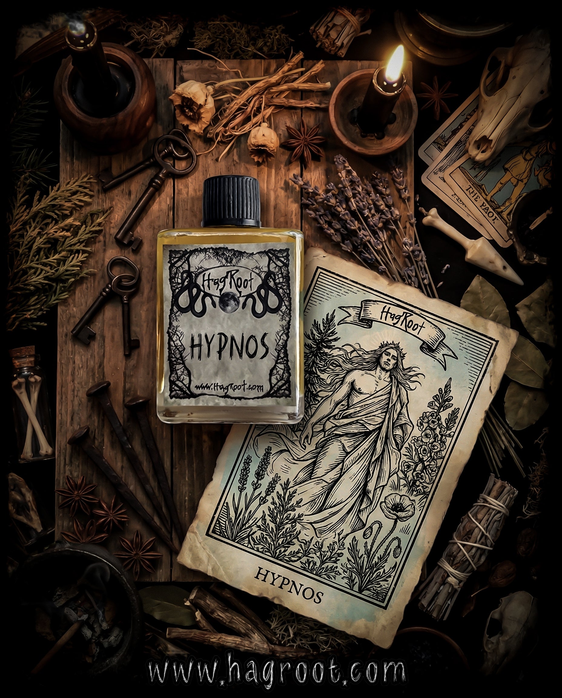 HYPNOS-(Pine, Cedar, Lavender, Vetiver)-Perfume, Cologne, Anointing, Ritual Oil