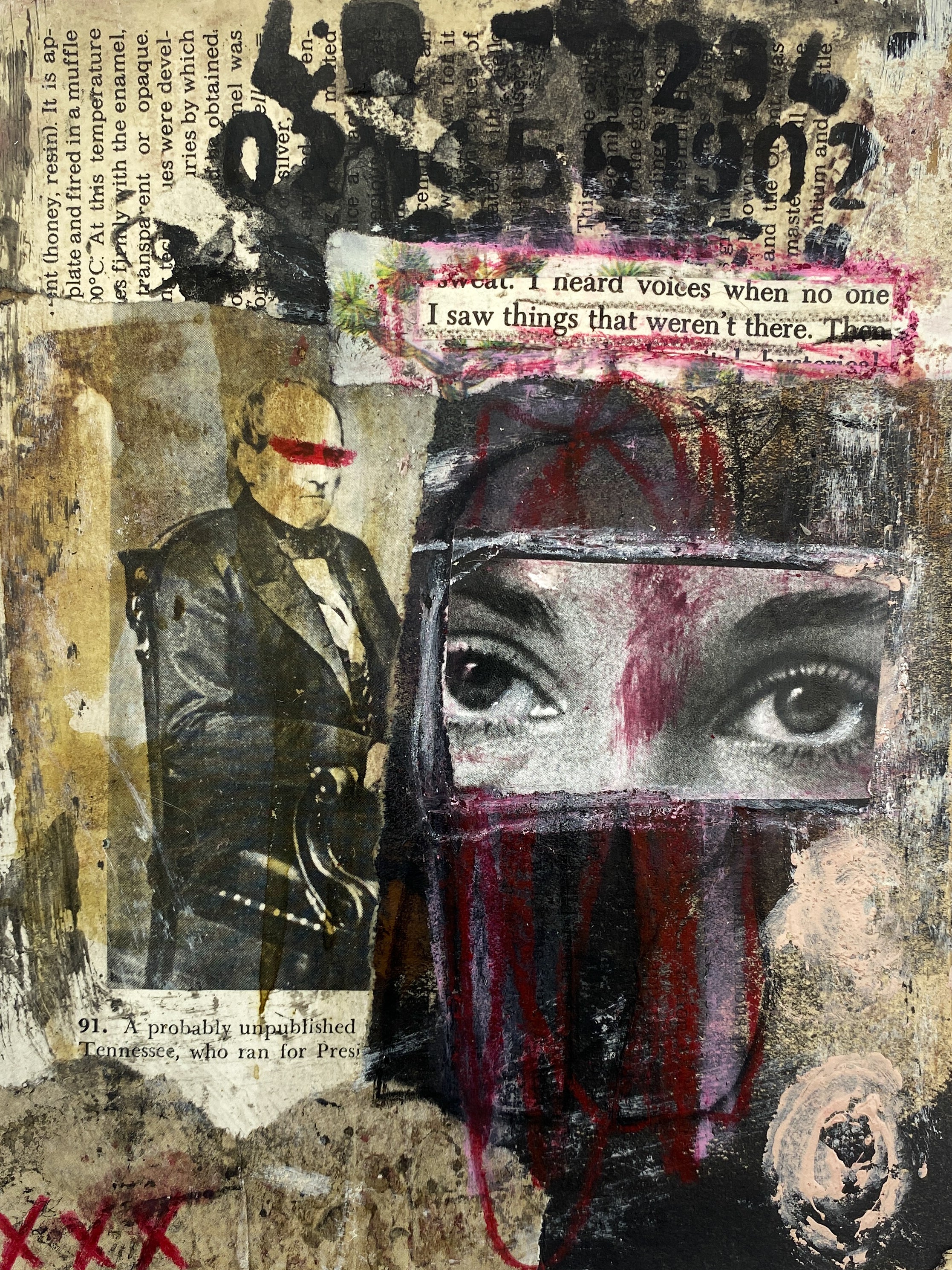 Seer - Original Mixed Media Collage