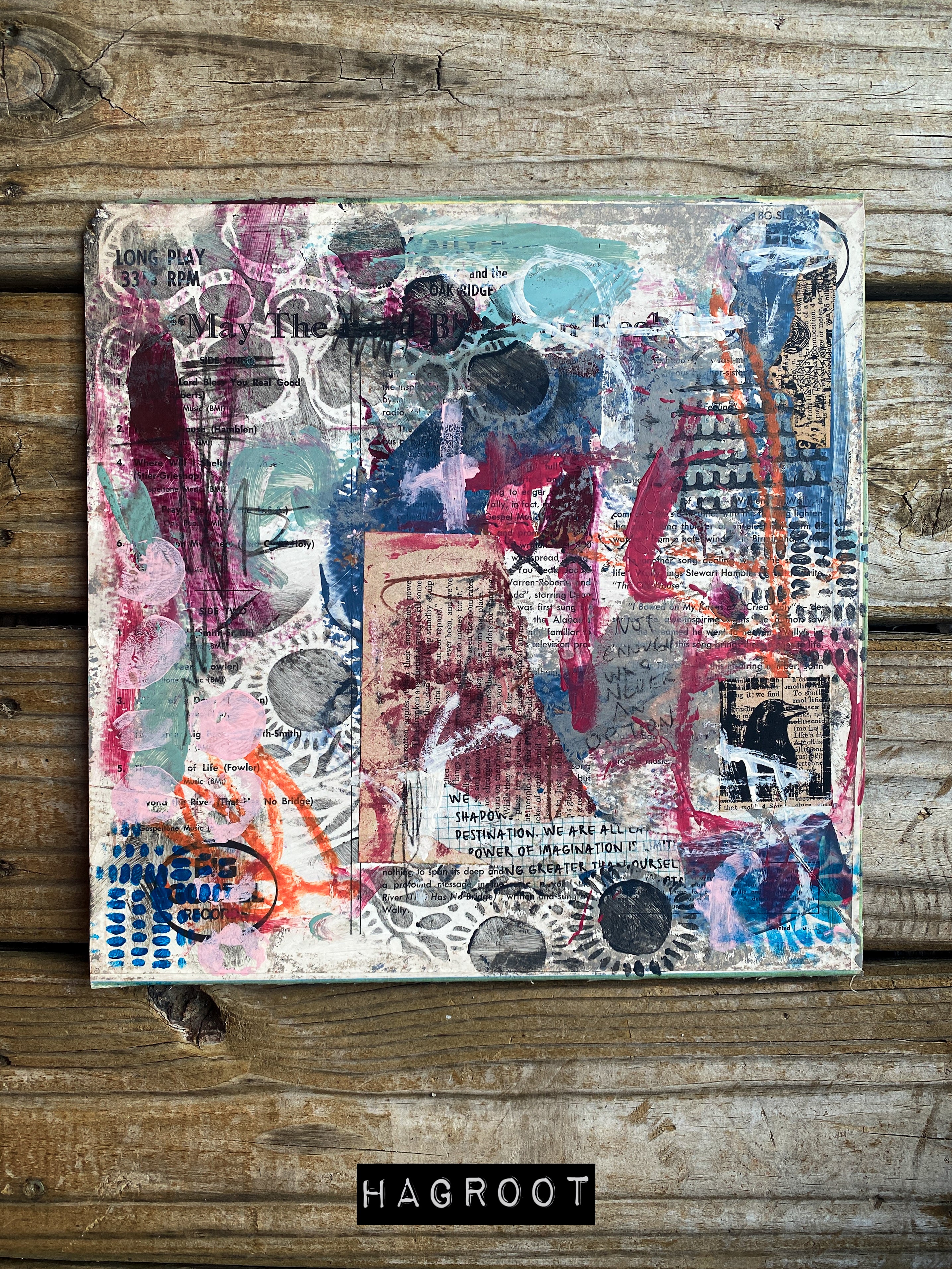 Imagination - Original Mixed Media Abstract Collage