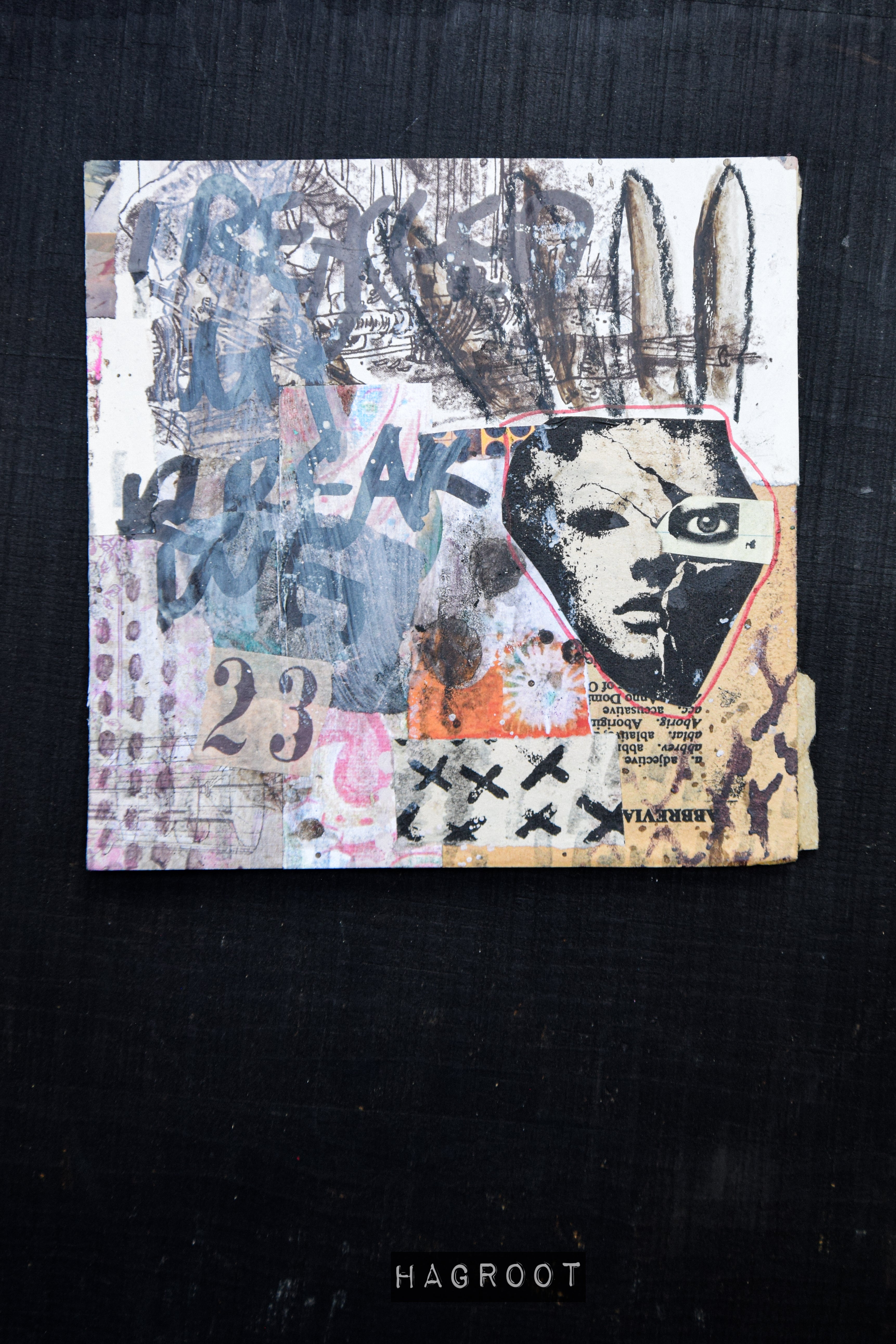 Breaking Point - Original Mixed Media Collage Art